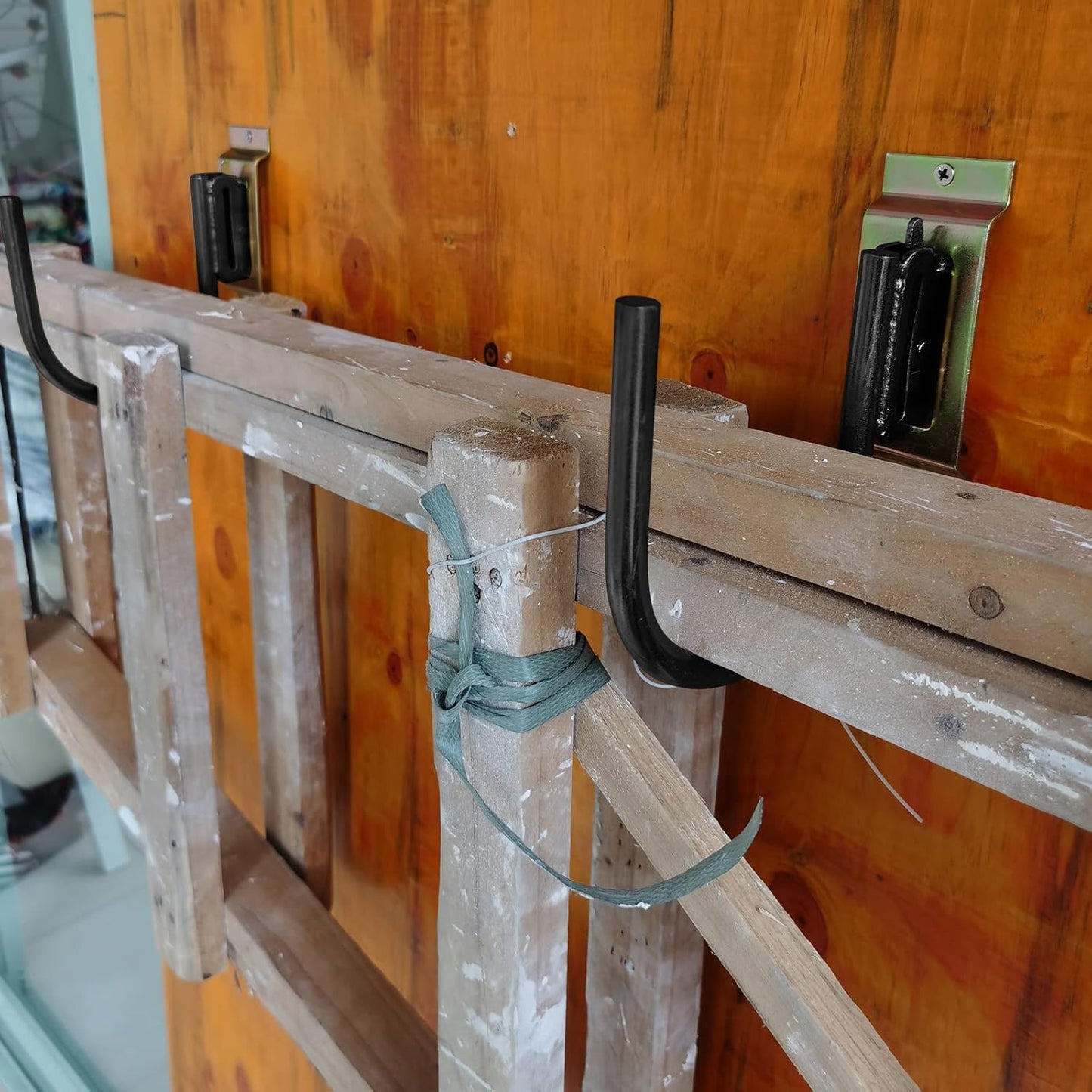 10PCS Heavy Duty E Track J Hooks，Large Steel 5" J Hook E Track Accessories for Enclosed Trailer,Workshop & Garage,Maximum Load 1400 Pounds(1/2" Diameter Solid Steel)