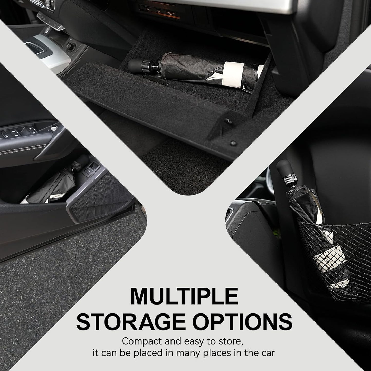 Umbrella Sunshade for Audi Q5 Accessories 2018-2025, Foldable Windshield Cover Sun Shade Umbrella Sun Visor with UV Block Windshield and Heat Insulation Protection (for Audi Q5 2018-2025)