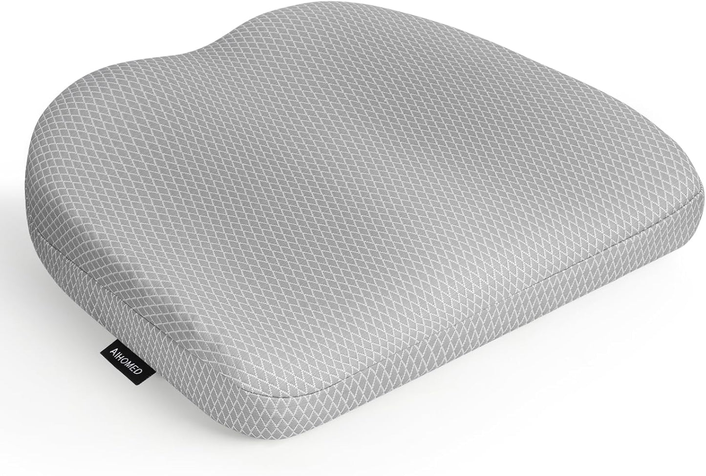 Office Chair Cushion - Breathable Pressure Relief Seat Cushion with Hours Sitting on Gaming/Car/Wheelchair, Extra-Dense Air Fiber for Orthopedic Coccyx, Sciatica & Hip Support (Light Gray)