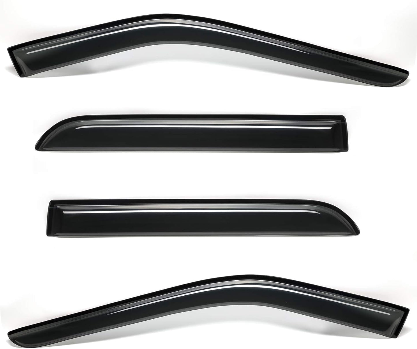 4pcs Outside Mount Style Window Rain Guards Durable Side Wind Deflectors Dark Smoke Nice Vent Window Visors Compatible with 2011-2019 Explorer