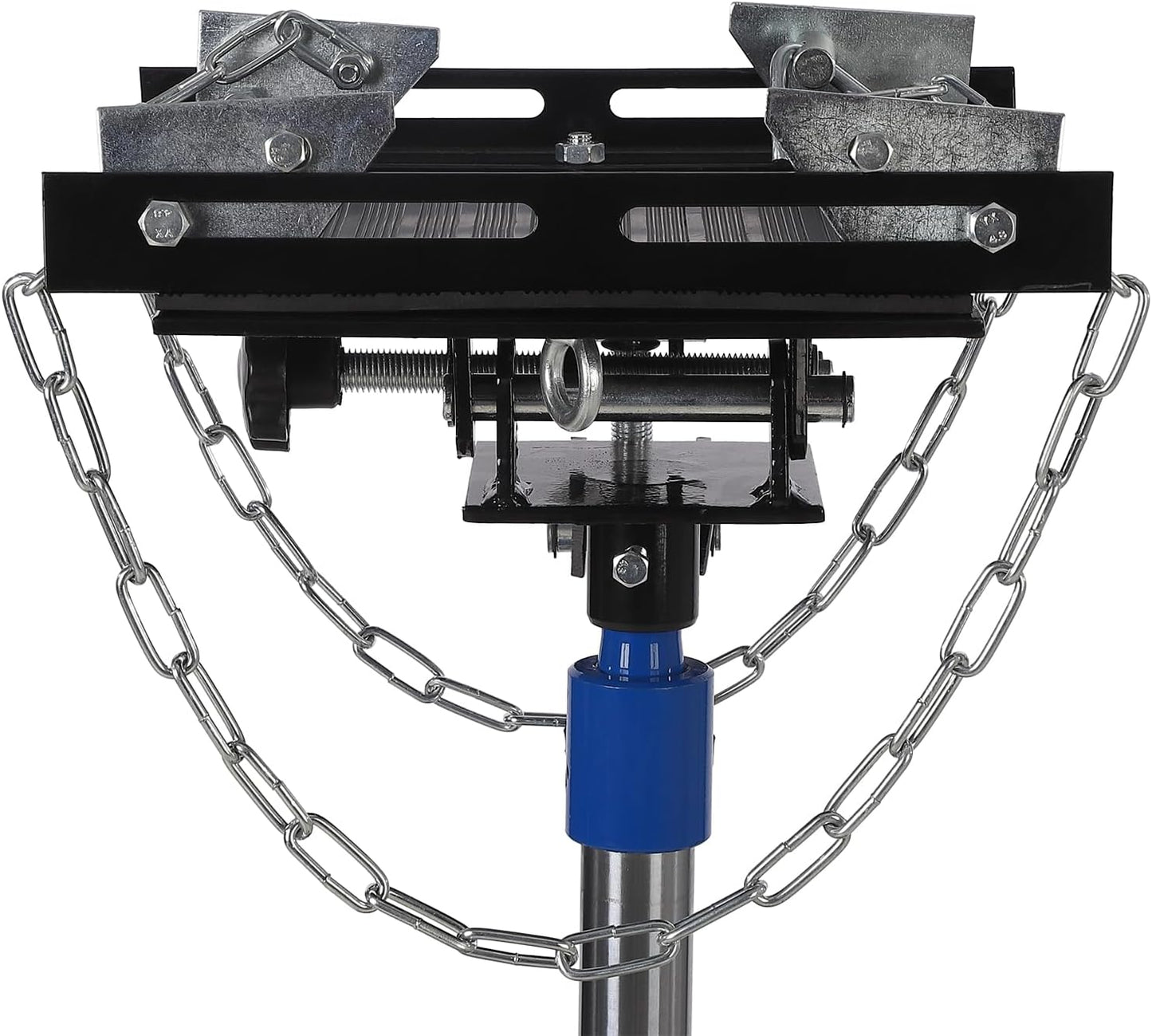 Hydraulic Transmission Jack 1322 LBS (3/5 Ton) Capacity 33.8"-72.8" Lifting Height 2 Stage Hydraulic Telescoping Jack Heavy Duty with Foot Pedal and 360° Swivel Wheel, Blue