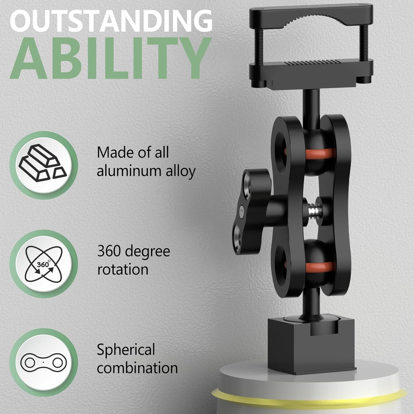 Radar Mount Mirror Mount Bracket，Aluminum Radar Detector Mount (for Escort IX IXc Max360C MKII Max3 Max4 Radar)