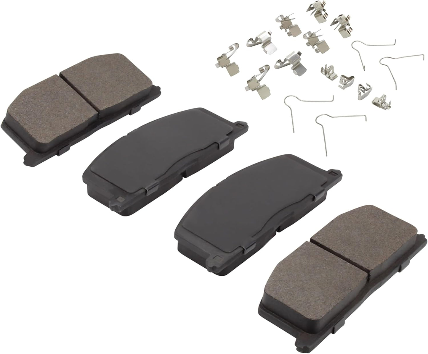 Premium Semi-Metallic Front Brake Pads (1001-0242M) Compatible with 1983-1998 Chevrolet/Geo/Toyota (Camry/Celica/Corolla/MR2/Nova/Paseo/Prizm/Tercel)