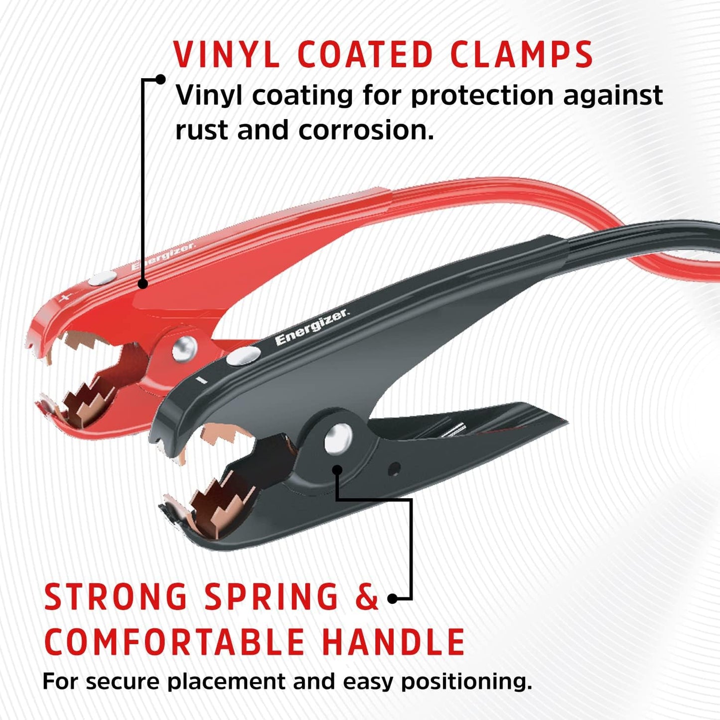 Energizer Jumper Cables for Car Battery, Heavy Duty Automotive Booster Cables for Jump Starting Dead or Weak Batteries with Carrying Bag Included (25-Feet (1-Gauge))