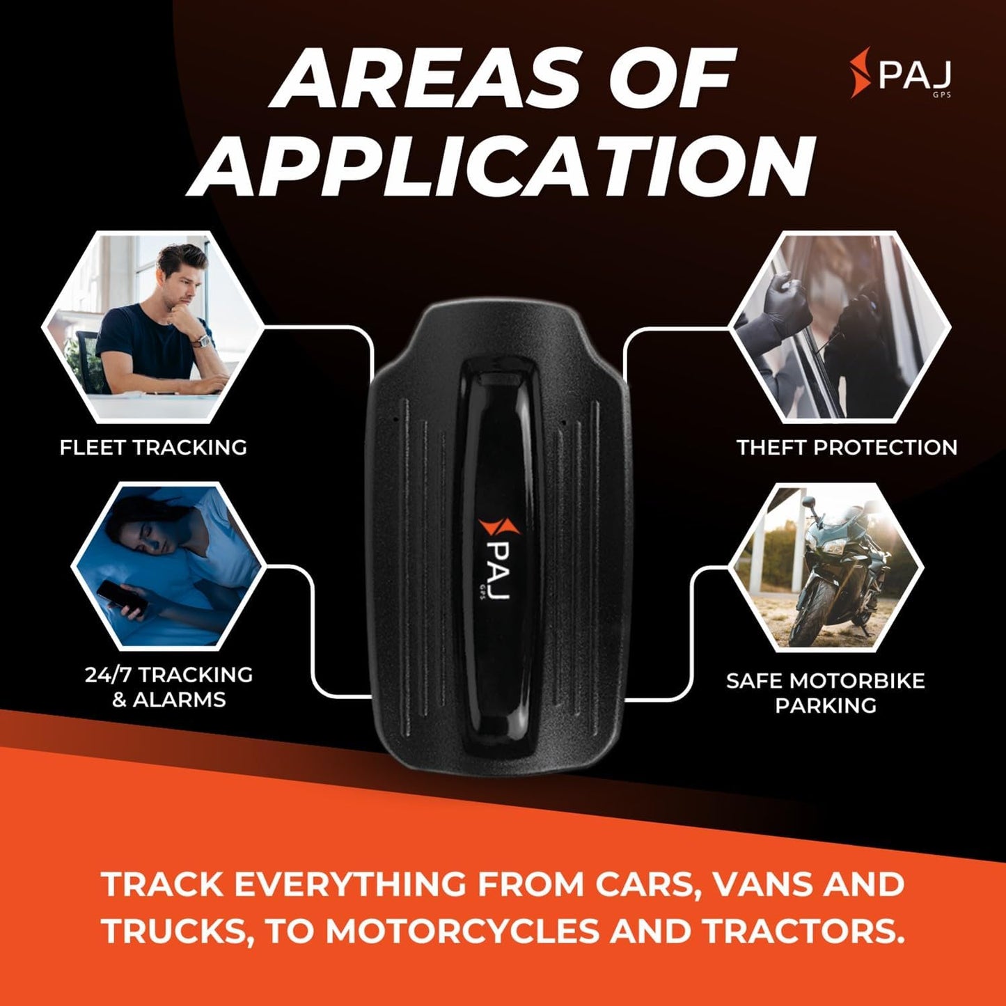 PAJ GPS Power Finder – Real-Time GPS Tracker with 90-Day Battery Life - Magnetic Mount for Cars, Trucks, Boats & Equipment, Location, Route & Speed Monitoring via 4G Network – Subscription Required