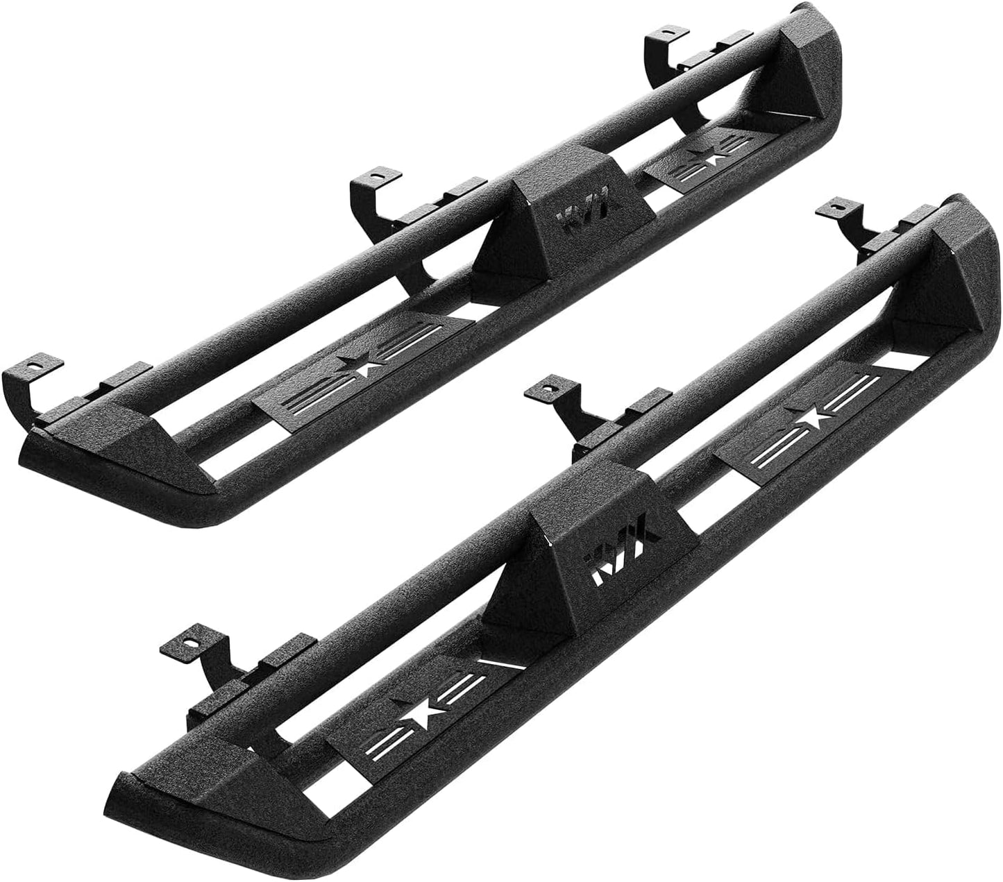 KYX Running Boards for 2005-2023 Toyota Tacoma Double Cab, Triple Tube Side Steps Two Stairs Design Car Door Nerf Bars Truck Boards Step Rails