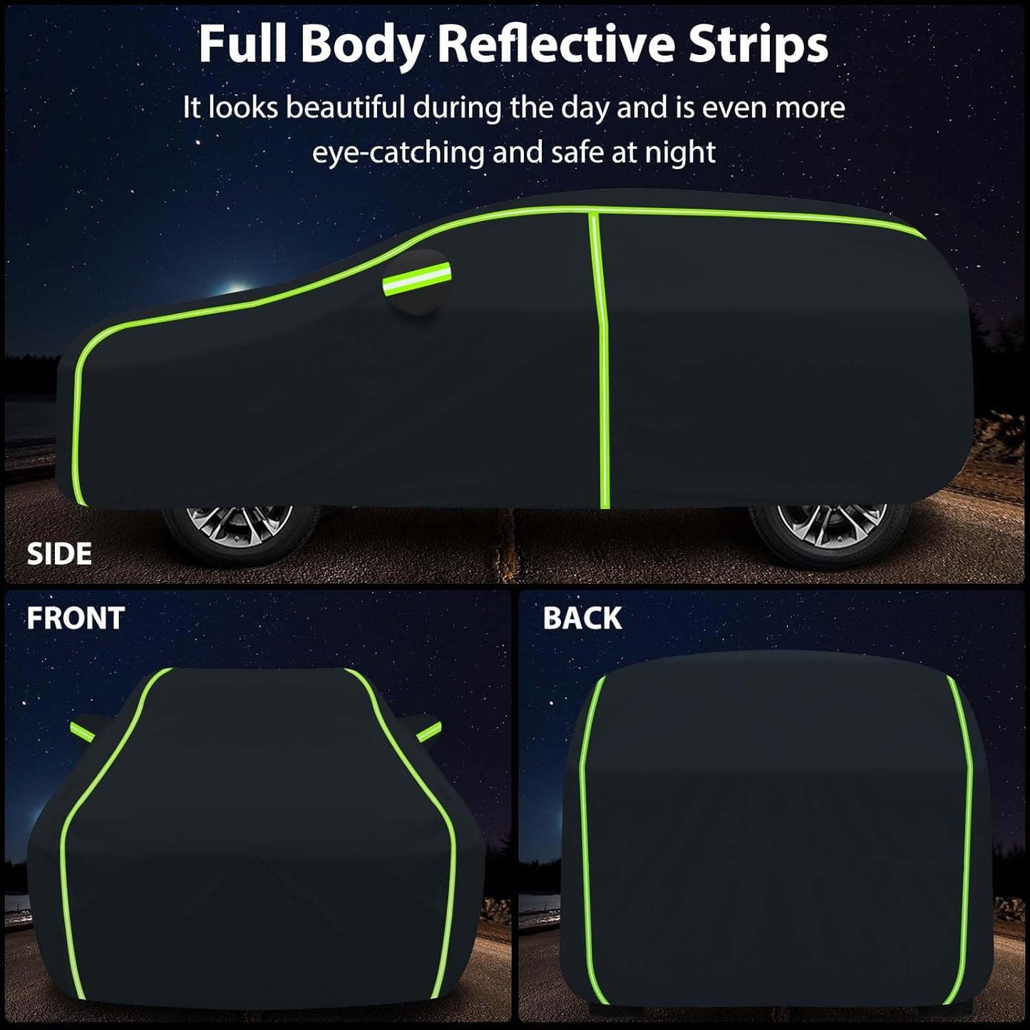 6 Layers Full Car Cover for 2013-2024 Land Rover Range Rover Sport,Waterproof All Weather PEVA New Materialsl Adding Cotton Protection with Door Zipper & Storage Bag
