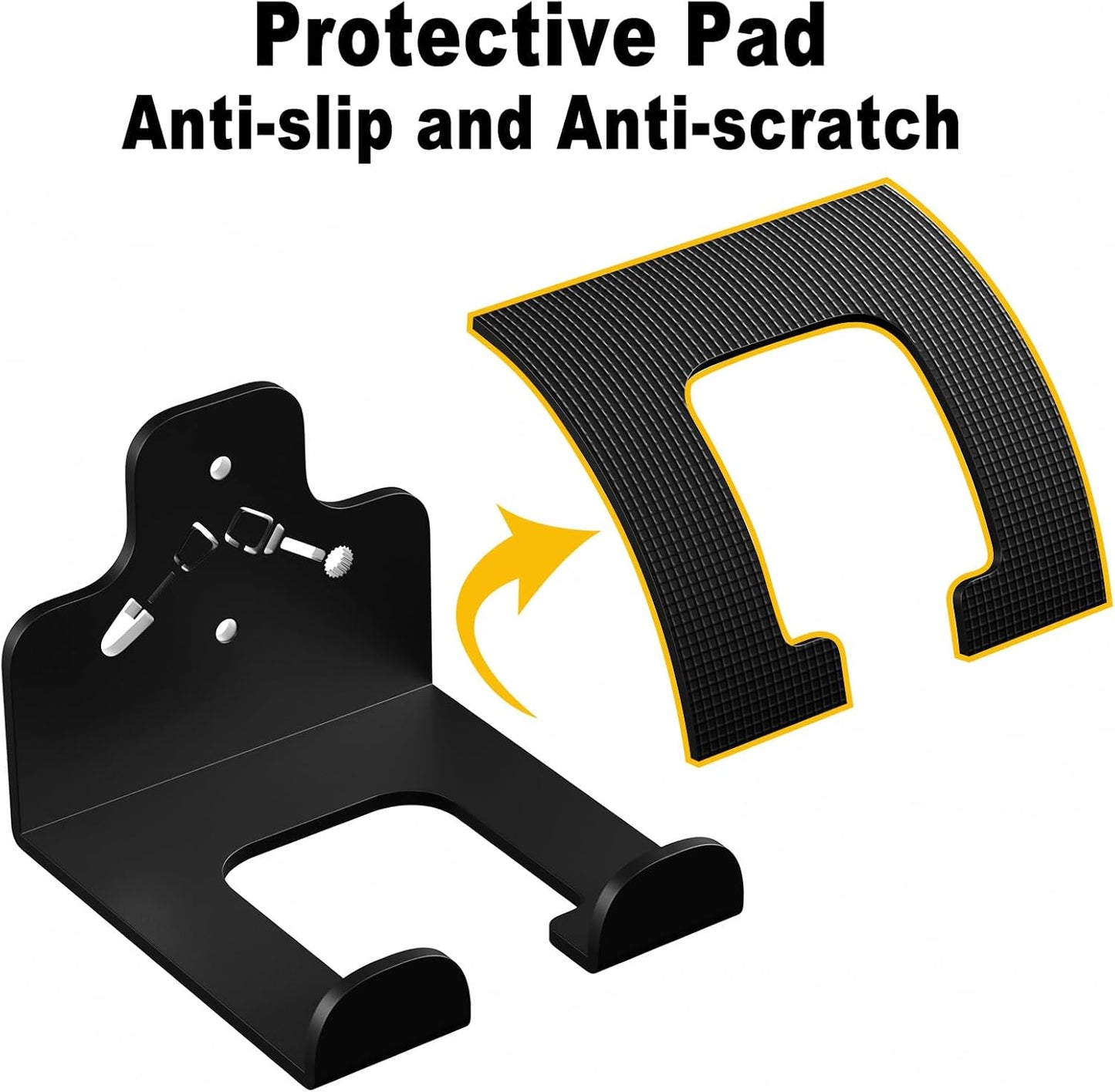 Garage Organization Storage Trimmer Rack, Garden Power Tool Hanger for Grass Trimmer, Hedge Trimmer, Garden Tools, Heavy Duty Weed Whackers Holder Wall Mounted Tool Organizer, 3 Packs