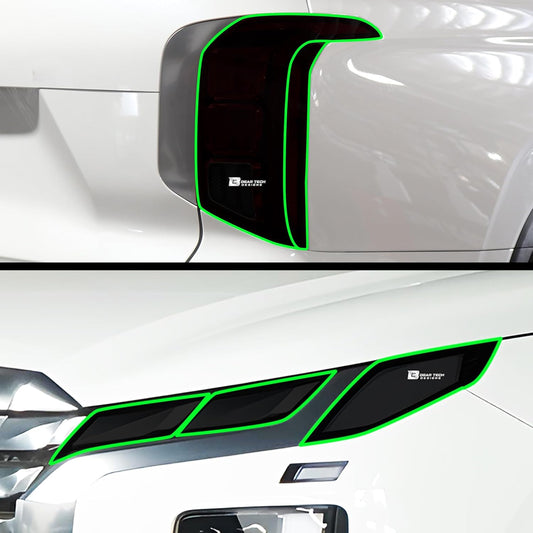 BOGAR TECH DESIGNS Full Headlight Taillight Tint Kit Compatible with Hyundai Palisade 2023-2025, Dark Smoke