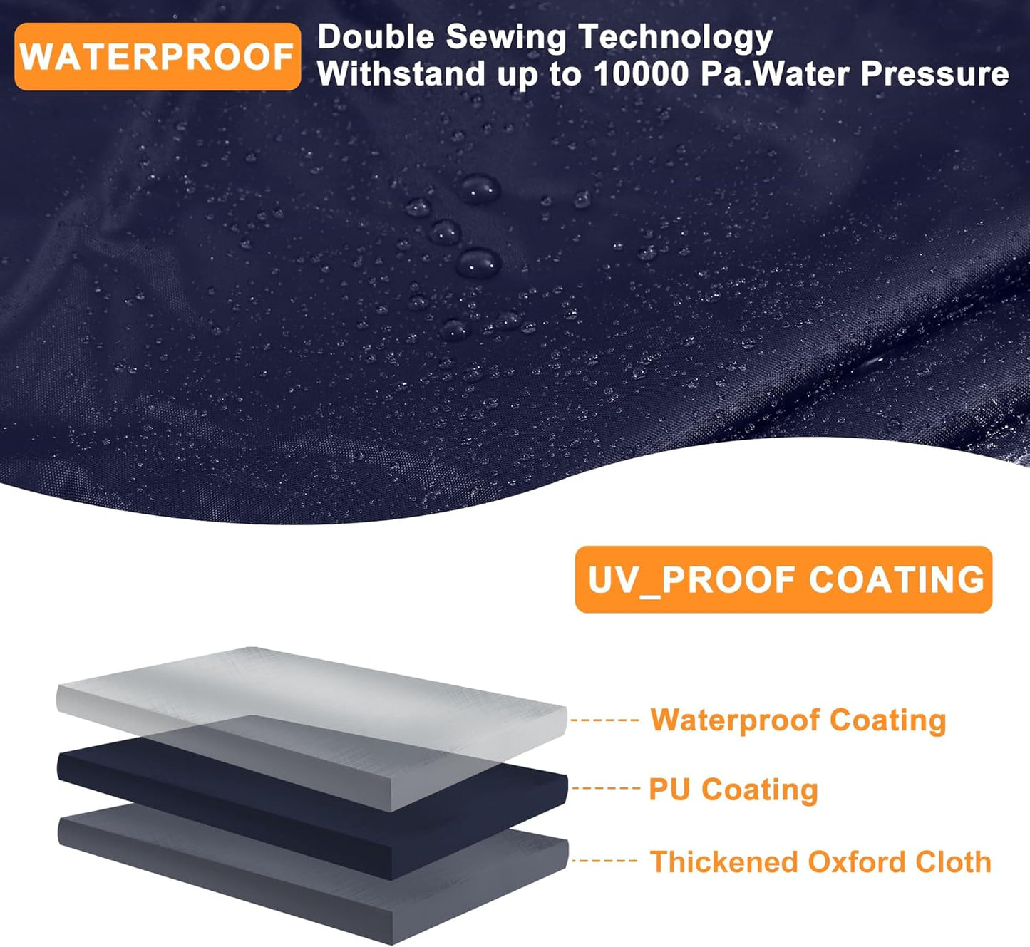 X AUTOHAUX ATV Cover for Can-am Outlander MAX XT DPS/XT-P 4 Wheelers Quad Cover for Can-am Outlander MAX Limited Sun Rain Storage Protection 210D-PU Navy Blue 245x122x135cm