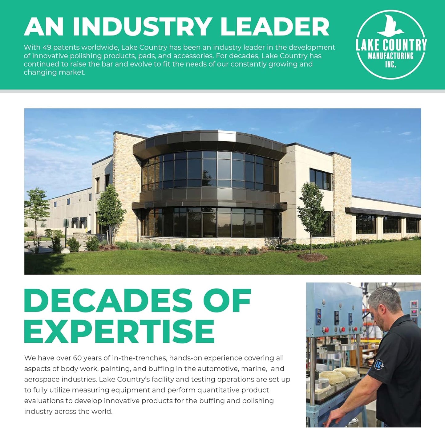 Lake Country 5.5" HDO Black Foam Finishing Pad (1-Pack) – Premium Heavy Duty Orbital Finishing Pad for Painted Surfaces – Fits 5" Backing Plate