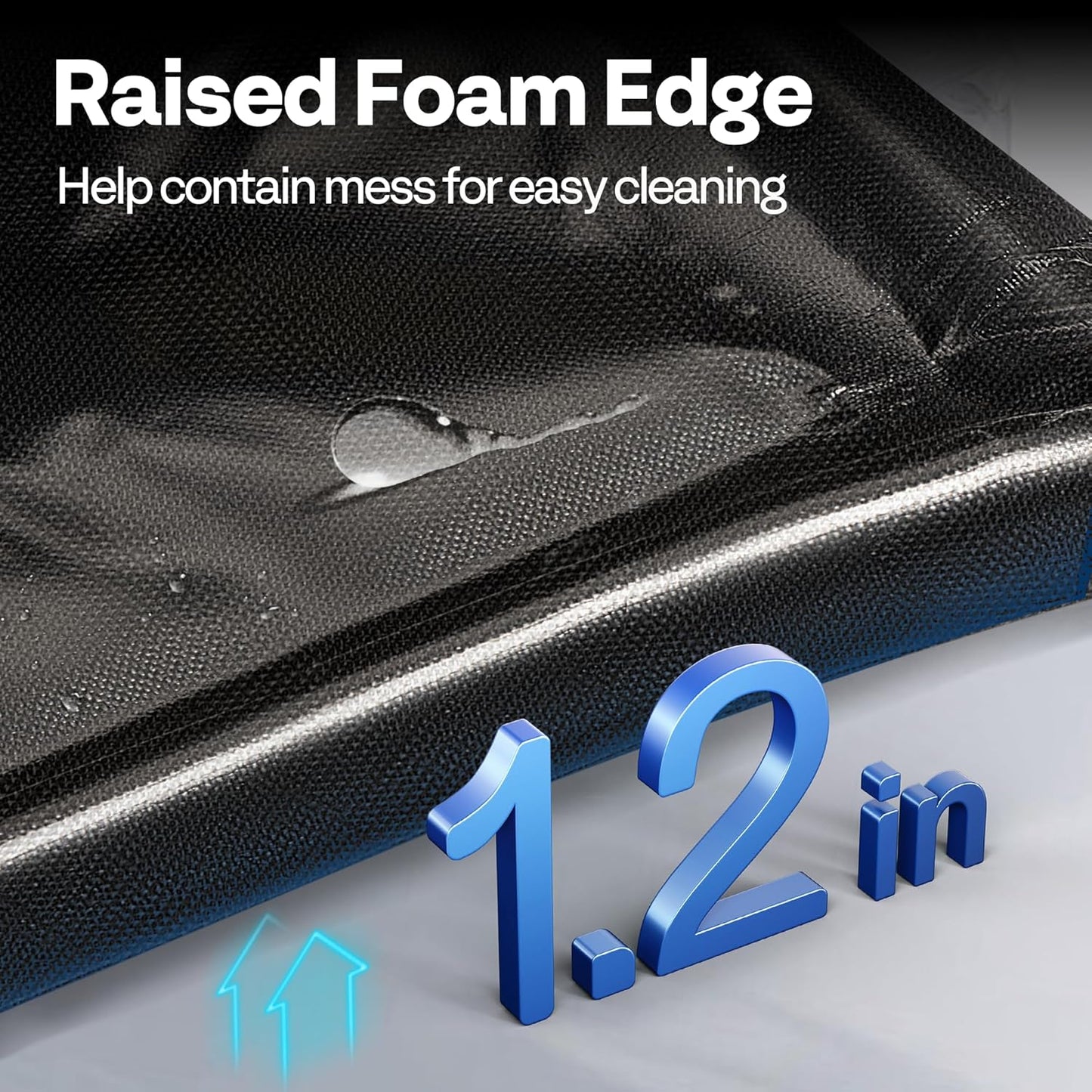 VIVOHOME Containment Mat (8'6" x 20') with Stay Put Corner, PVC Garage Mats for Floor, Heavy Duty Garage Parking Mat with a Squeegee