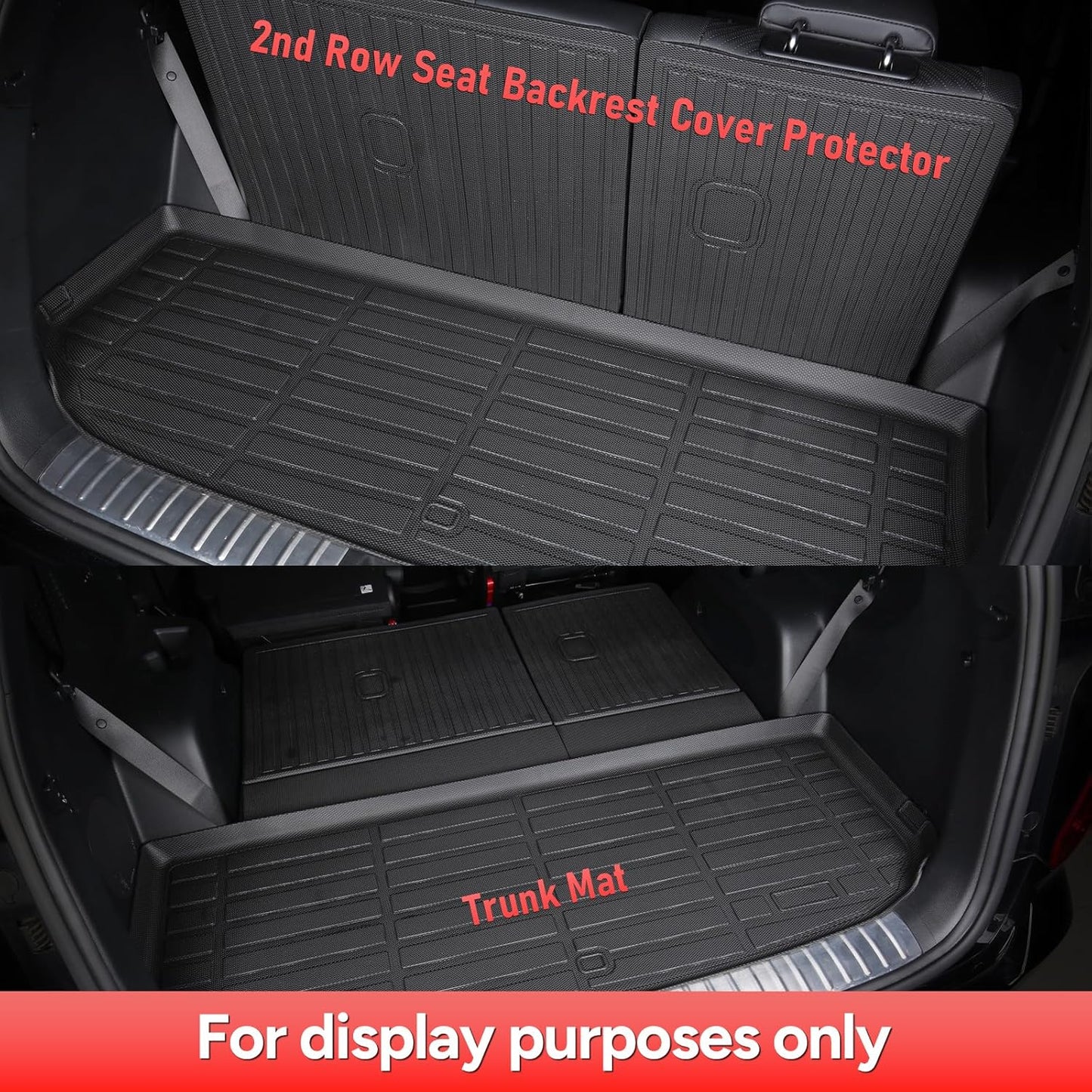 Wayhigh-All Weather Floor Mats & Cargo Liner and Seatback Cargo Set for Nissan Kicks 2025 2026 SV/SR (Not for S) Custom Fit TPE Car Mats Waterproof Heavy Duty Rubber Floor Liners for Kicks Accessories