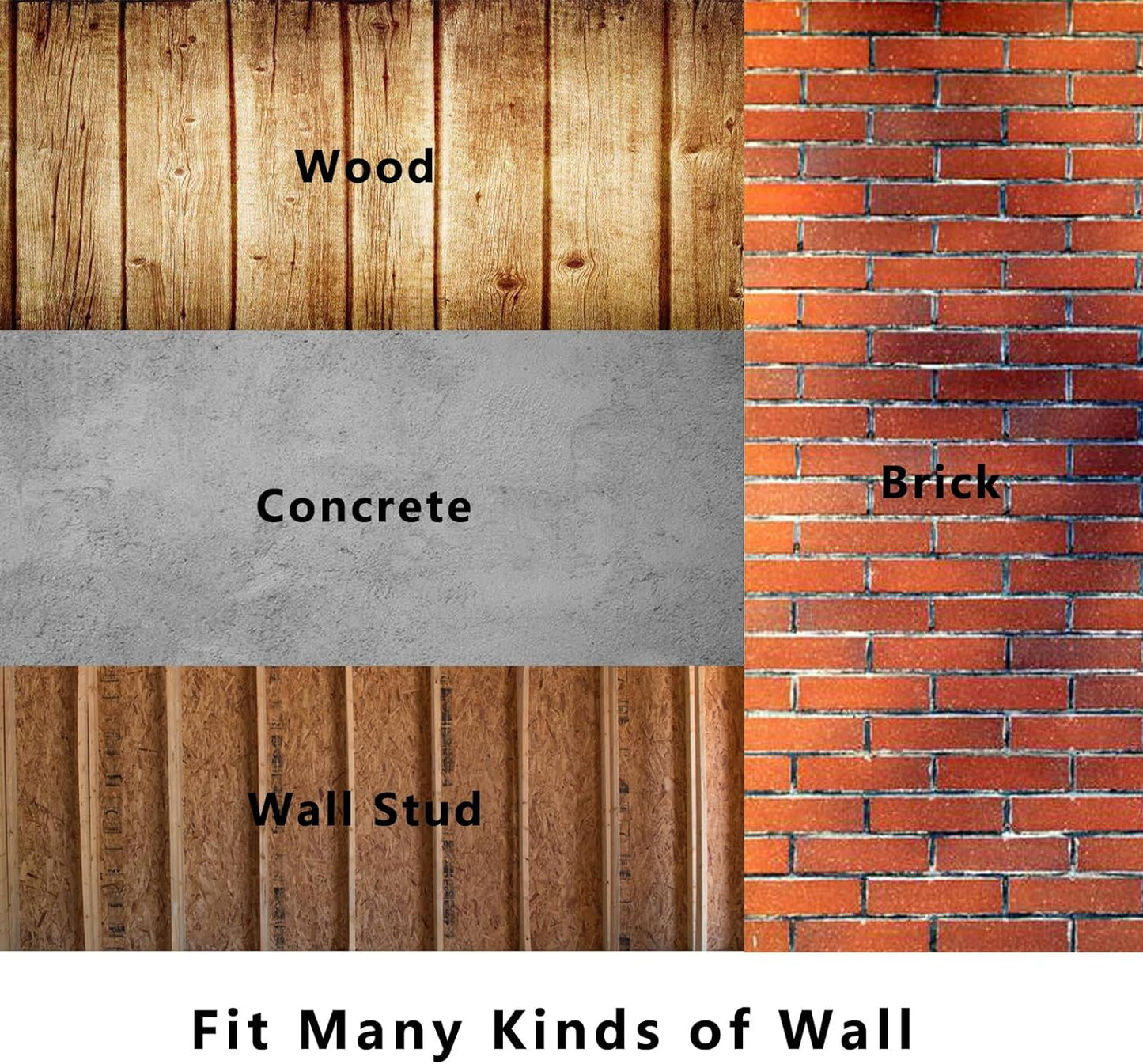 Heavy-Duty Ladder Hanger-Wall Mount Ladder Hooks for Storage-Wheelbarrow Hangers for Garage Wall-2 Pack