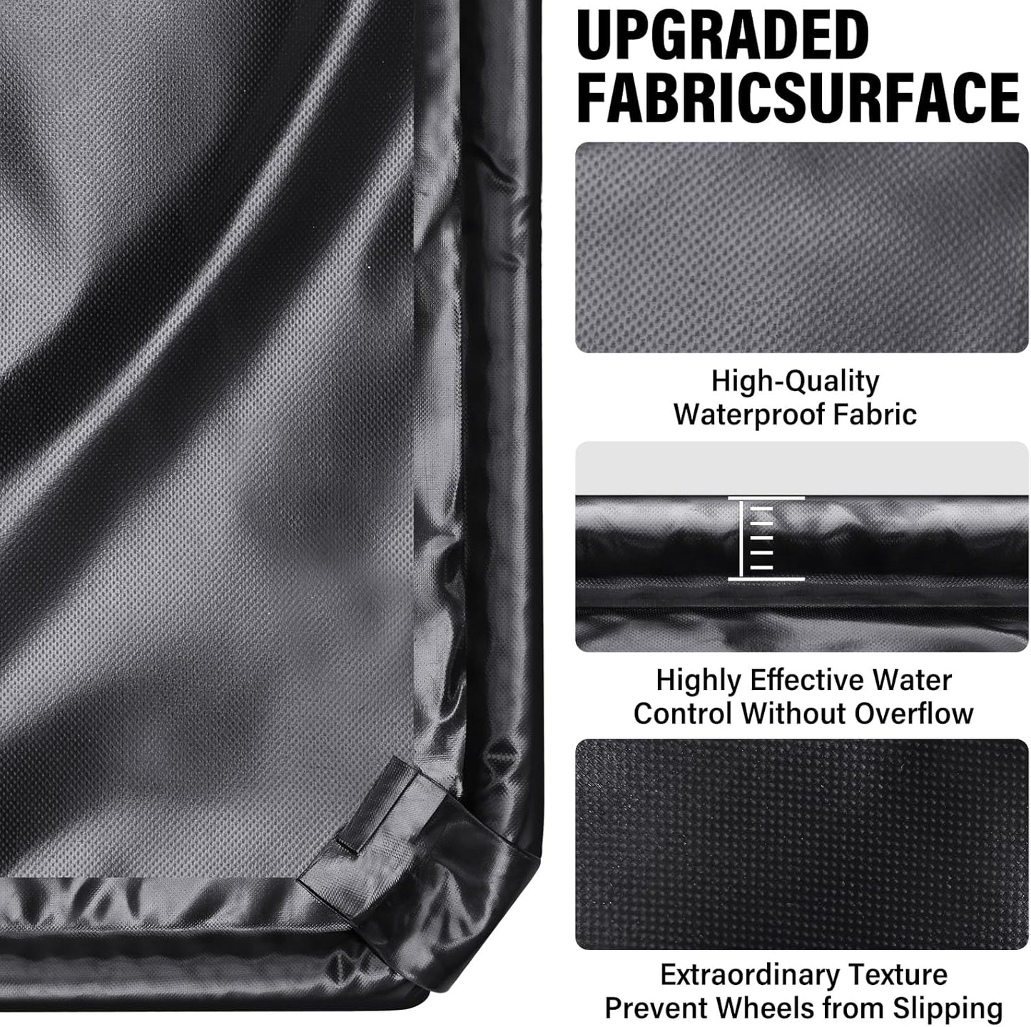 Containment Mat (7'9"W x 18'6"L) - Non-Slip Garage Floor Mat & Car Parking Mat, Heavy Duty Waterproof Protection from Snow, Rain, Mud, Easy to Clean & Install - for Garage, Workshop,Parking