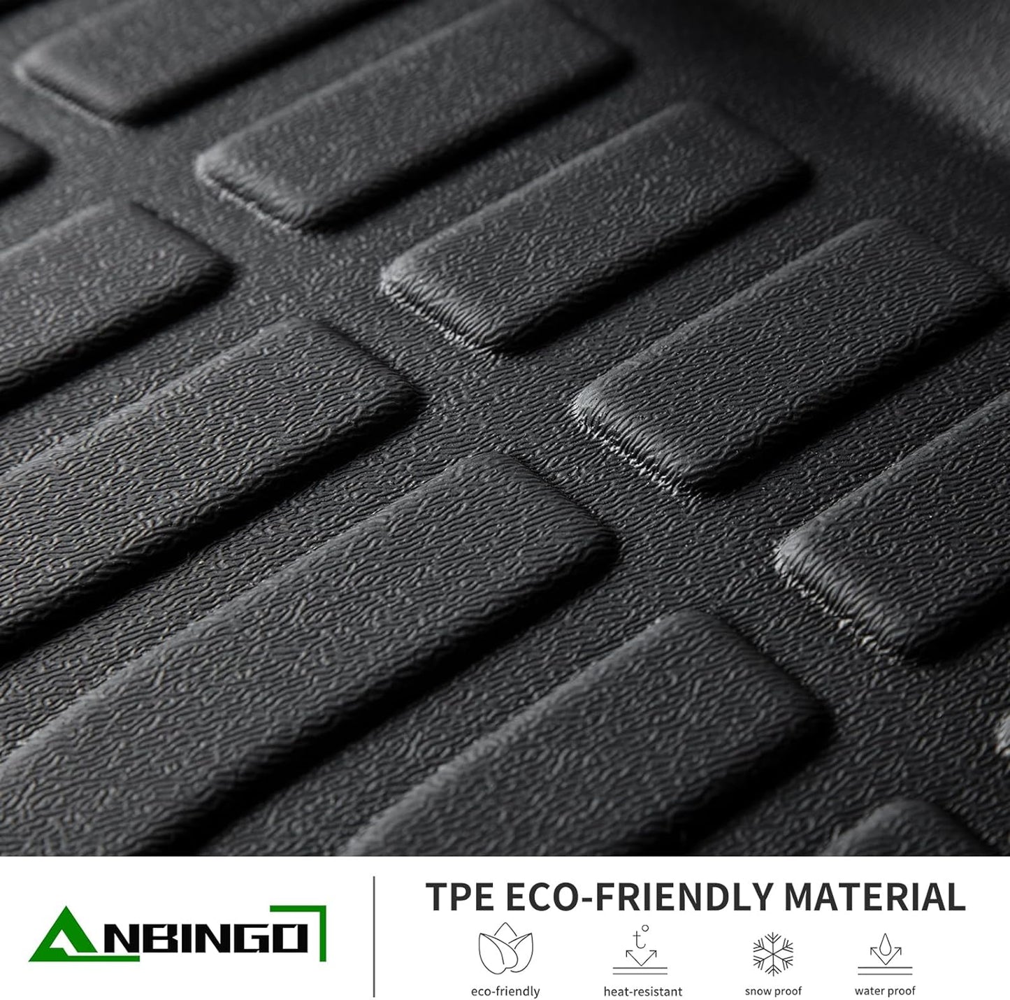 ANBINGO®Floor Mats Fit for Audi Q3 2019-2025 & Cargo Liners All Weather Mats for 2020 Q3 TPE Car Mat Rugs for Audi 2021 2022 Q3 Rubber Trunk Carpet for Audi 2023 2024 Q3 Automotive Accessories