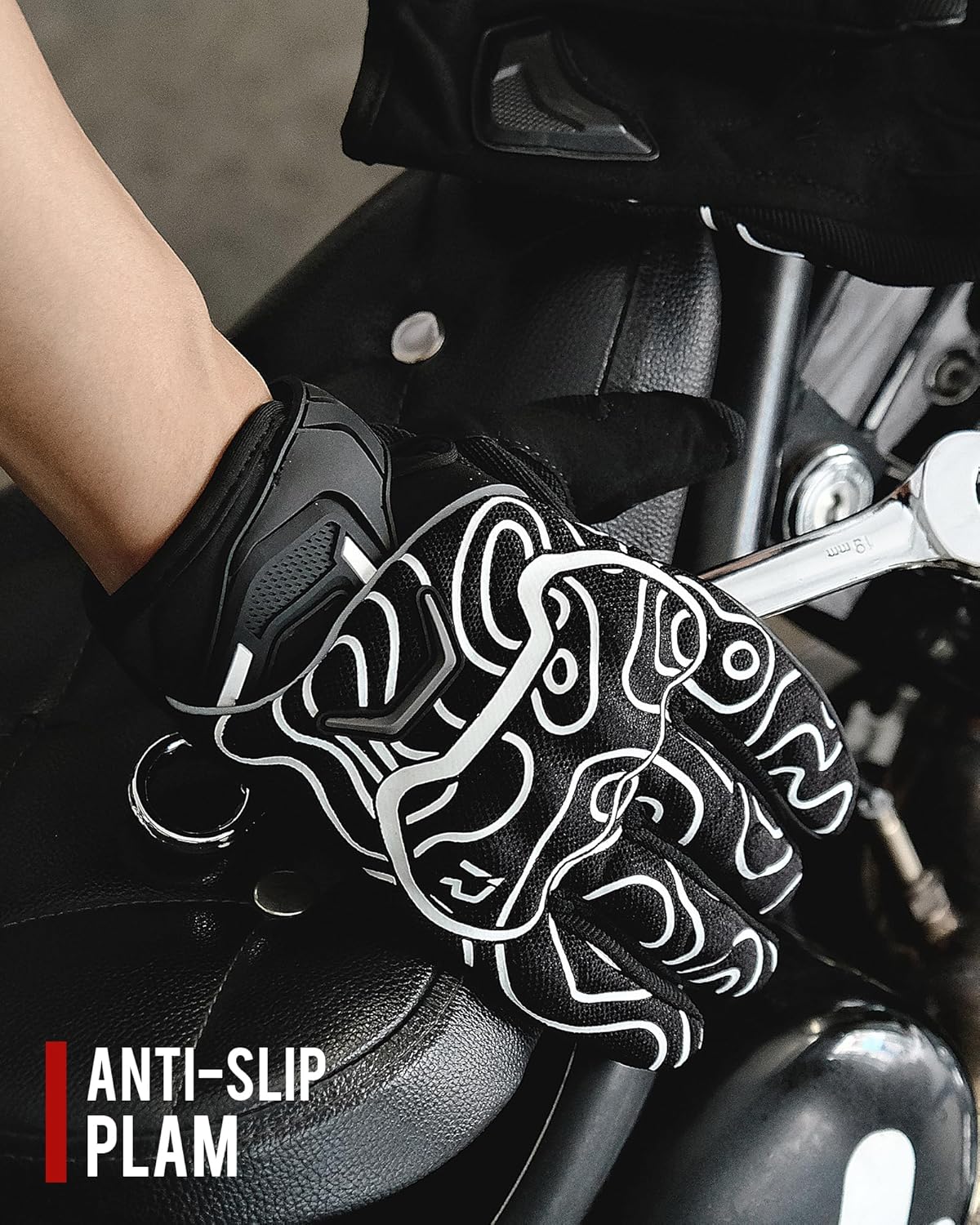 BORLENI Motorcycle Gloves Motorbike Glove Full Finger Knuckle Protection Padding Touch Screen for Women Men