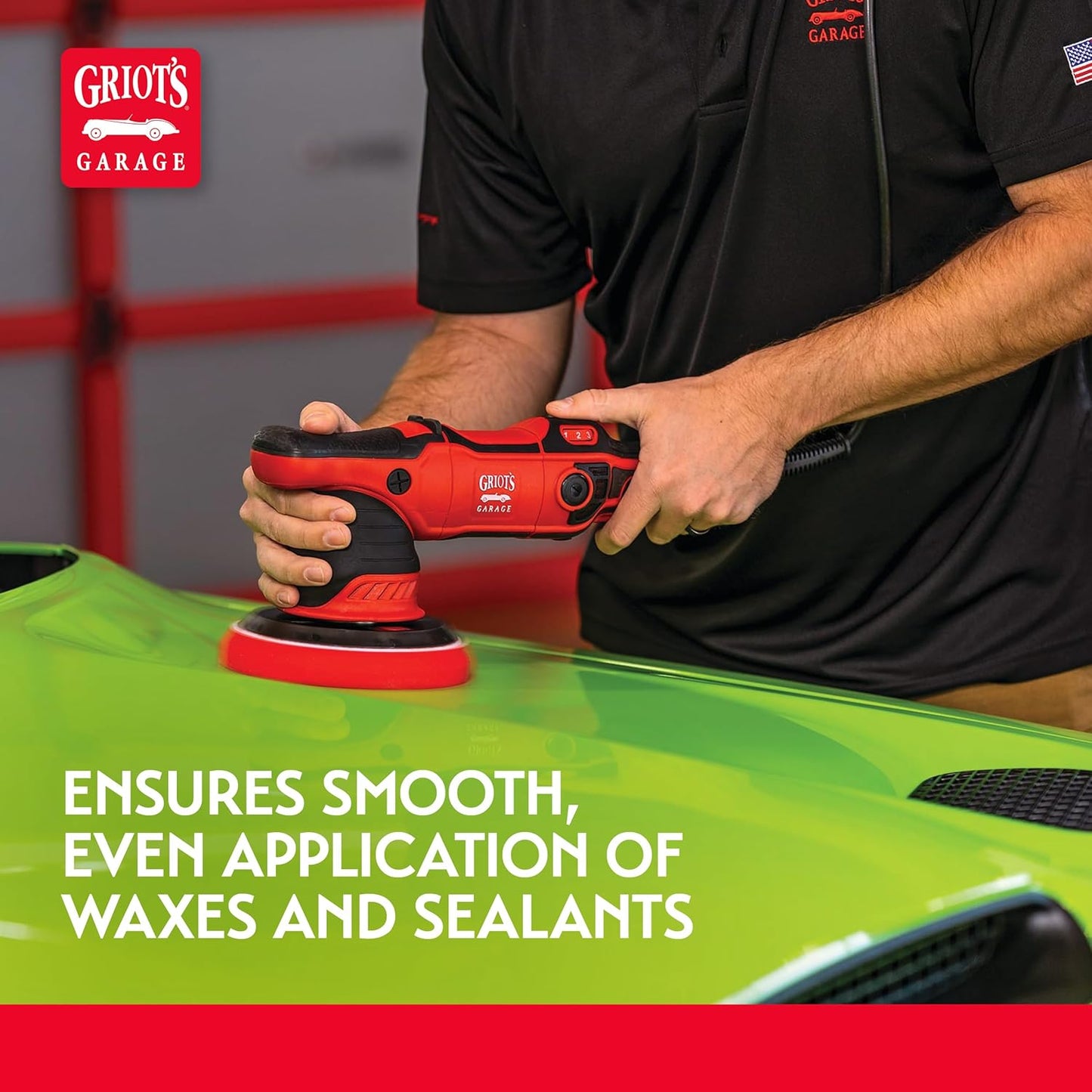 Griot's Garage 5.5” Red Foam Waxing Pads for Car Detailing, Polishing and Buffing Pads for Use with Waxes and Sealants, 10525, Set of 2