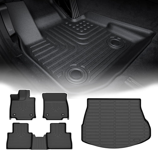 for Lexus NX Floor Mats 2025 2024 2023 2022,Car Mats for Lexus NX250/NX350/NX350 F Sport/NX350h/NX450h+/NX450h+ F Sport All Weather Floor Mats Cargo Liner Accessories