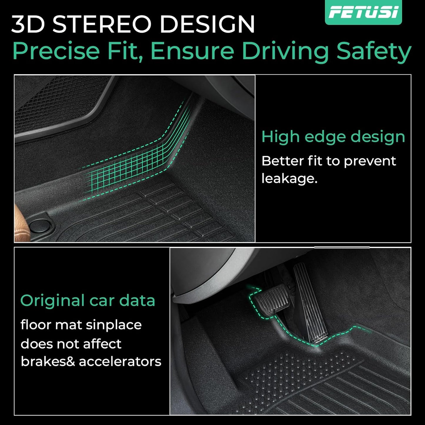 Floor Mats & Cargo Liner Set Custom Fit for Mazda CX-30 2020-2024 2025, All Weather Protection for Car Mats Anti-Slip TPE Odorless Floor Liners Mazda CX-30 Accessories Waterproof Trunk Mat, Black