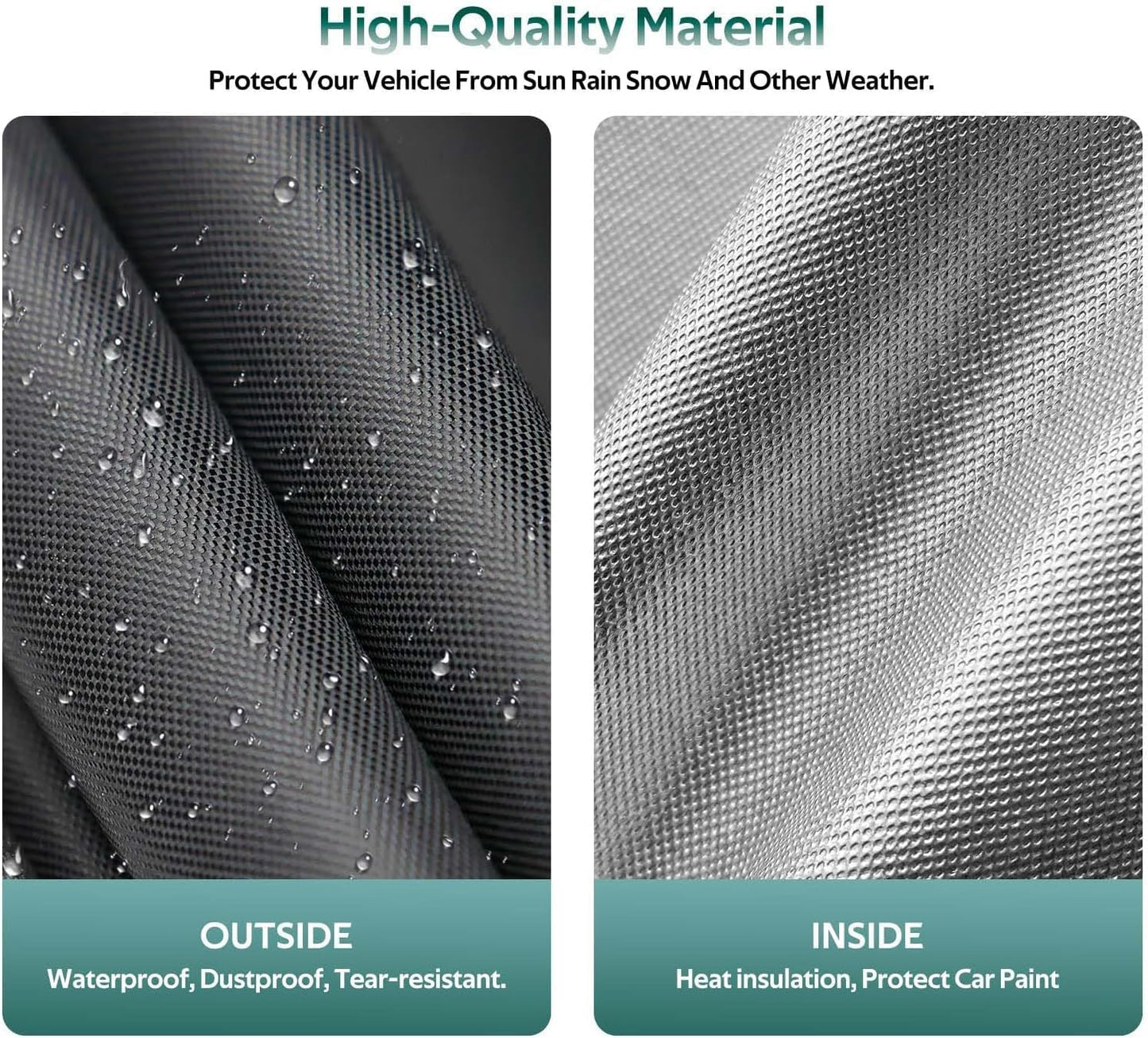 SUV Car Cover Custom Fit for Subaru Forester(2009-2025), Waterproof All Weather for Automobiles, Outdoor Full Cover with Windproof Clip Straps.