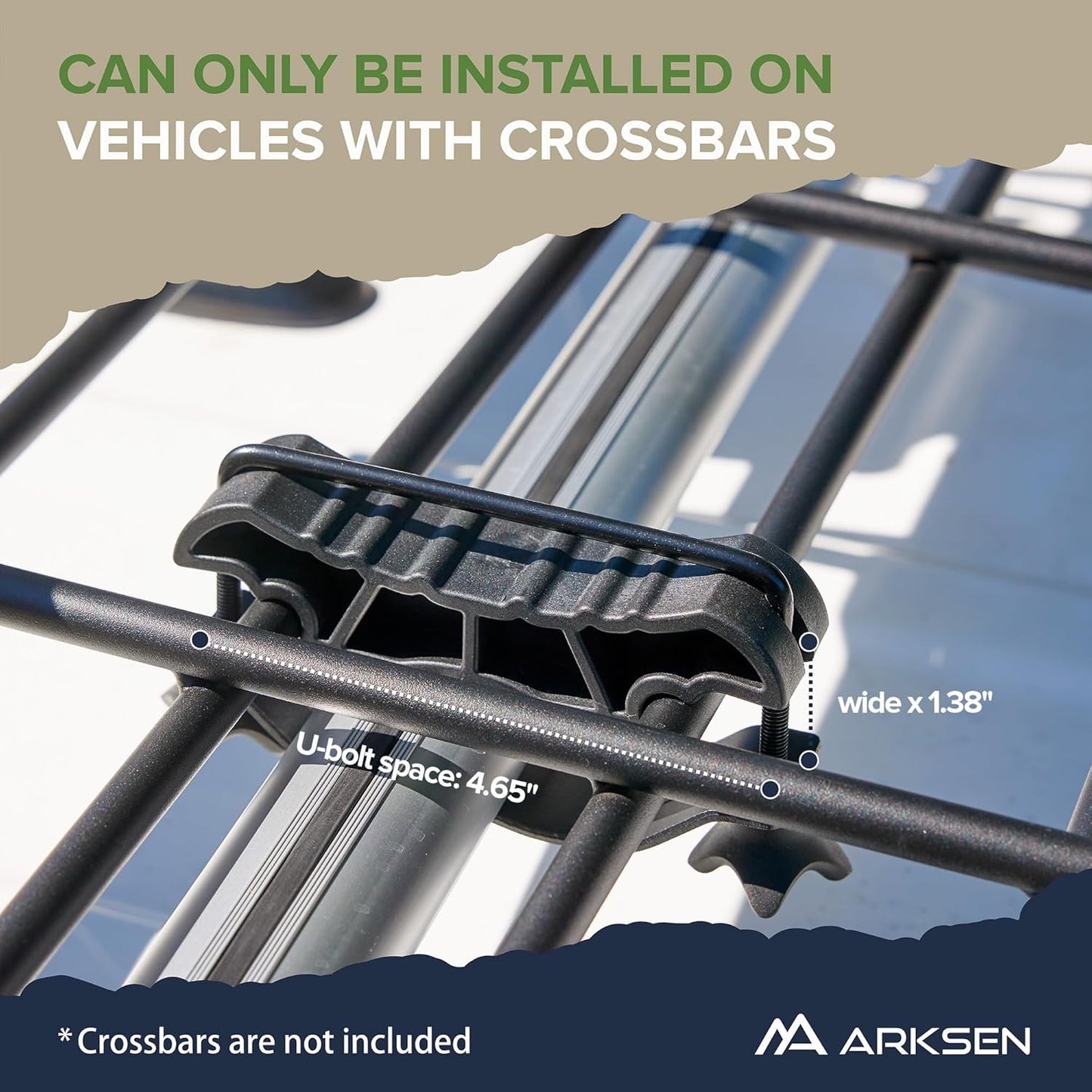 ARKSEN 54 x 34 x 6 Inch Universal Roof Rack with Extension, 600D Waterproof Bag, 2 Ratchet Straps&Net, 150 LBS Capacity Heavy Duty Rooftop Cargo Basket for SUV, Truck, RV, Pickup