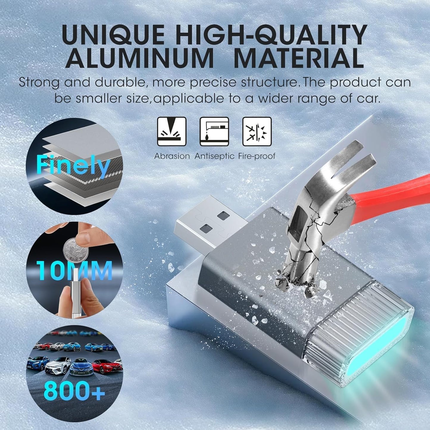 Mini Wireless Carplay Adapter for Apple iPhone,Plug and Play Easy Setup Automatic Reconnect,Convert Wired to Wireless Bluetooth Carplay Adapter Dongle,for Car play 2016+ & iPhone iOS 10+ (USB A)Grey01