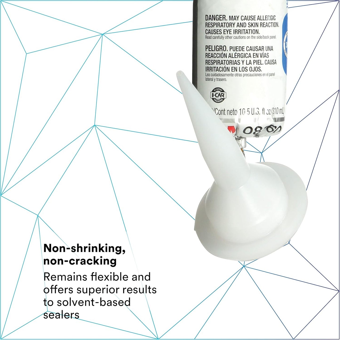 3M Urethane Seam Sealer, 08360, White Color, High Solids, Permanently Flexible, 310 mL/10.5 fl oz Foil Pack