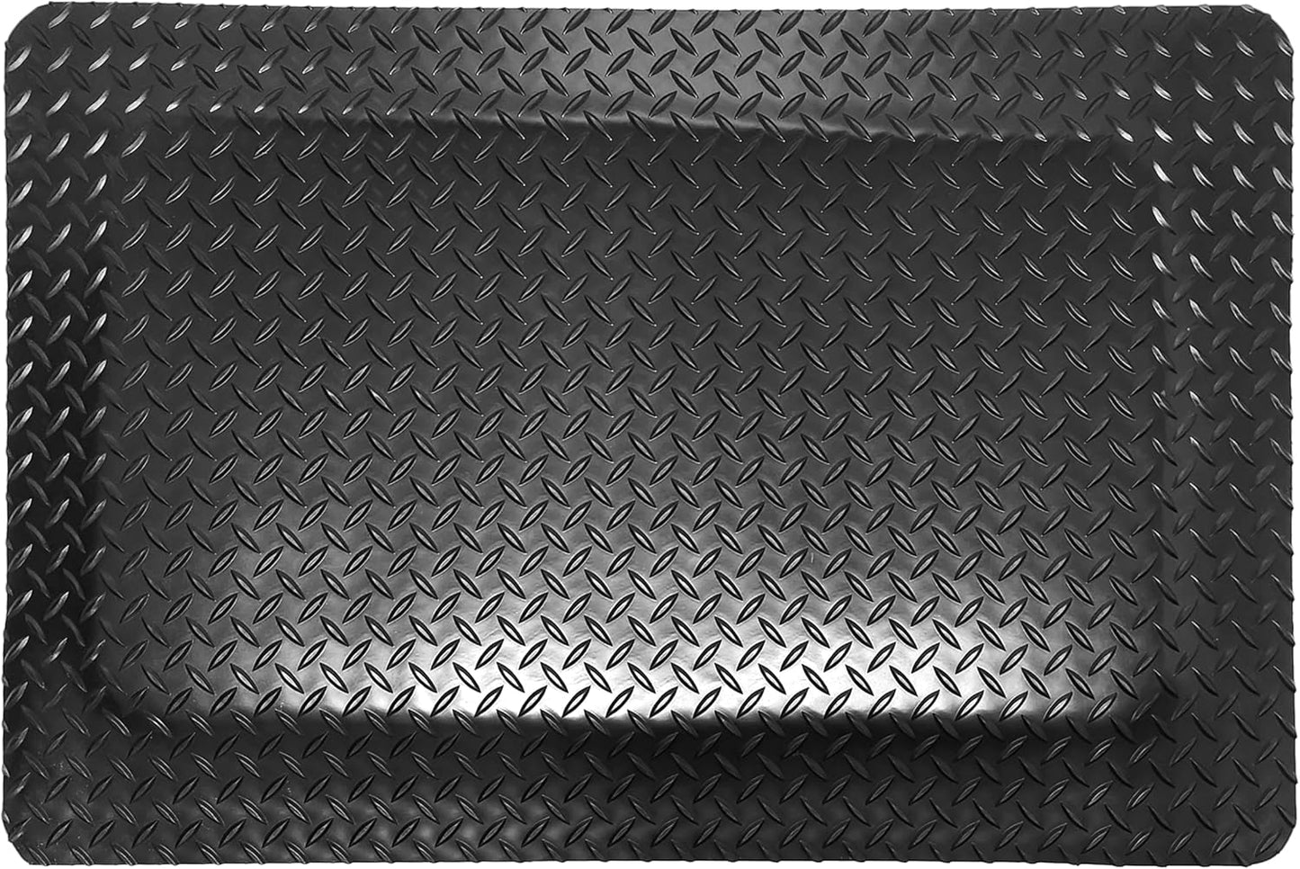 Rhino Mats, American Classic Diamond Anti-Fatigue Mats, Industrial Ergonomic Comfort Standing Mat for Work, Home, Garage, Office, Kitchen or Anywhere (Black 9/16" Thick, 2 FT. x 11 FT.)