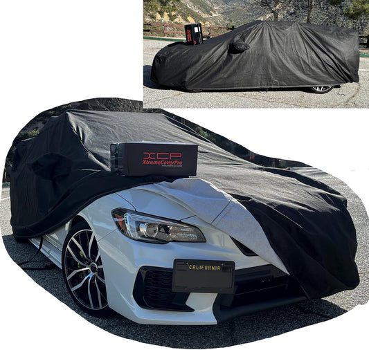 All Weather Waterproof car Cover Good for rain Snow uv Protection dust WRX STi Spoiler Civic Type-R V60 A4 ALLROAD Model Y Black