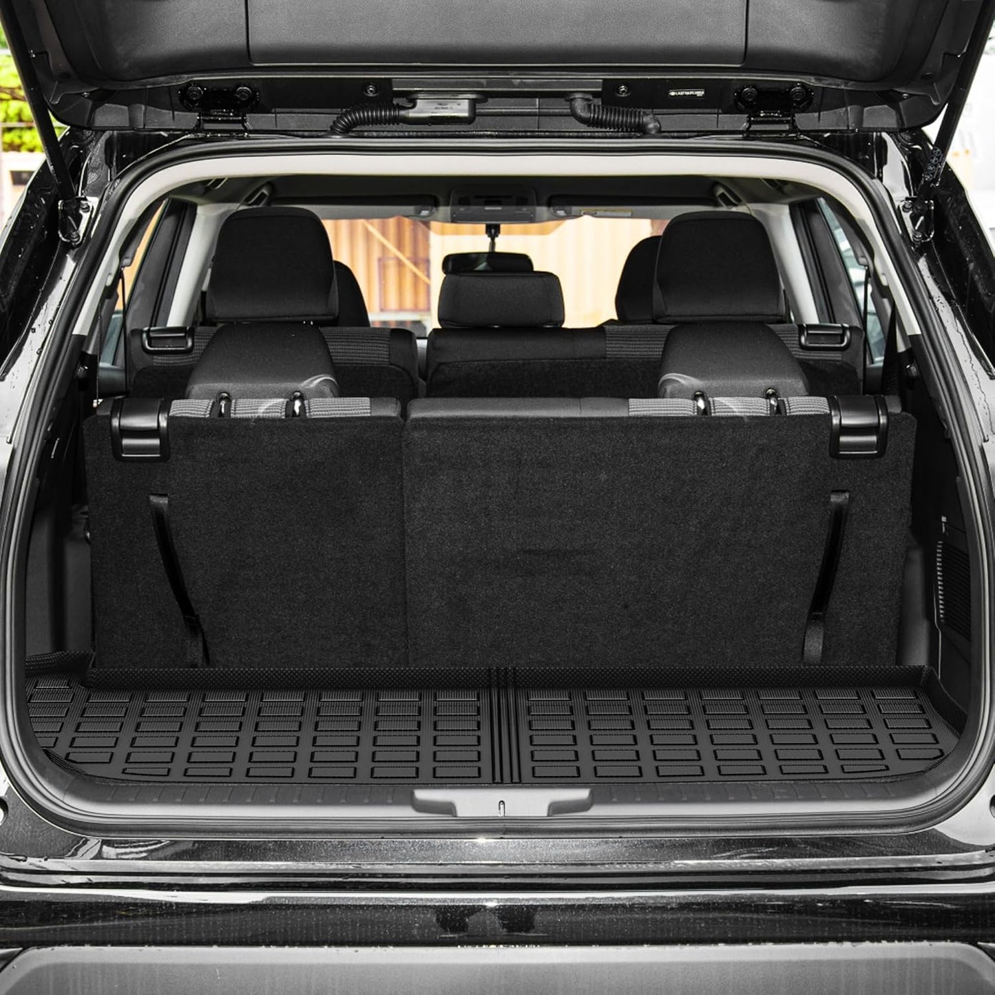 AUTOSAVER88 Floor Mats & Cargo Liners Fit for Kia Telluride 7/8 Seats 2025 2024-2020, All Weather TPE Custom for Floor Liners Trunk Mats Heavy Duty Waterproof Car Mats Set Interior Accessories, Black