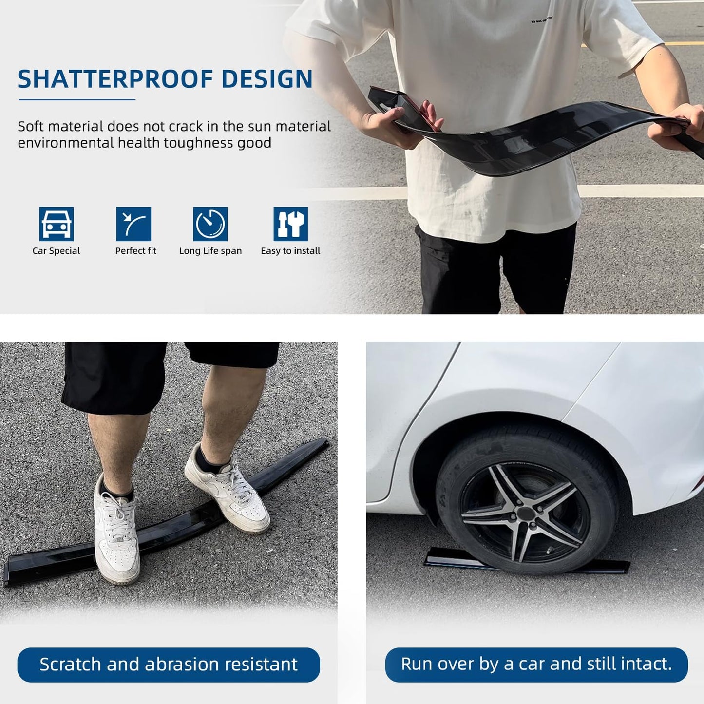 4pcs Front+Rear Smoke Sun/Rain Guard Outside Mount Tape-On Window Visors Compatible with 01-12 Escape 08-11 Tribute 05-11 Mercury Mariner