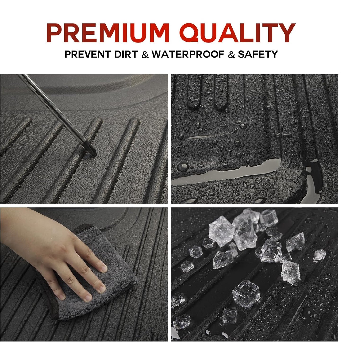 Cargo Liner Fit for Honda CRV 2023-2025 2026 All Models (Include Hybrid) - TTX LIGHTING Cargo Mat (Upper Deck) with Back Seat Protectors All-Weather TPE CR-V Accessories Backrest Mats