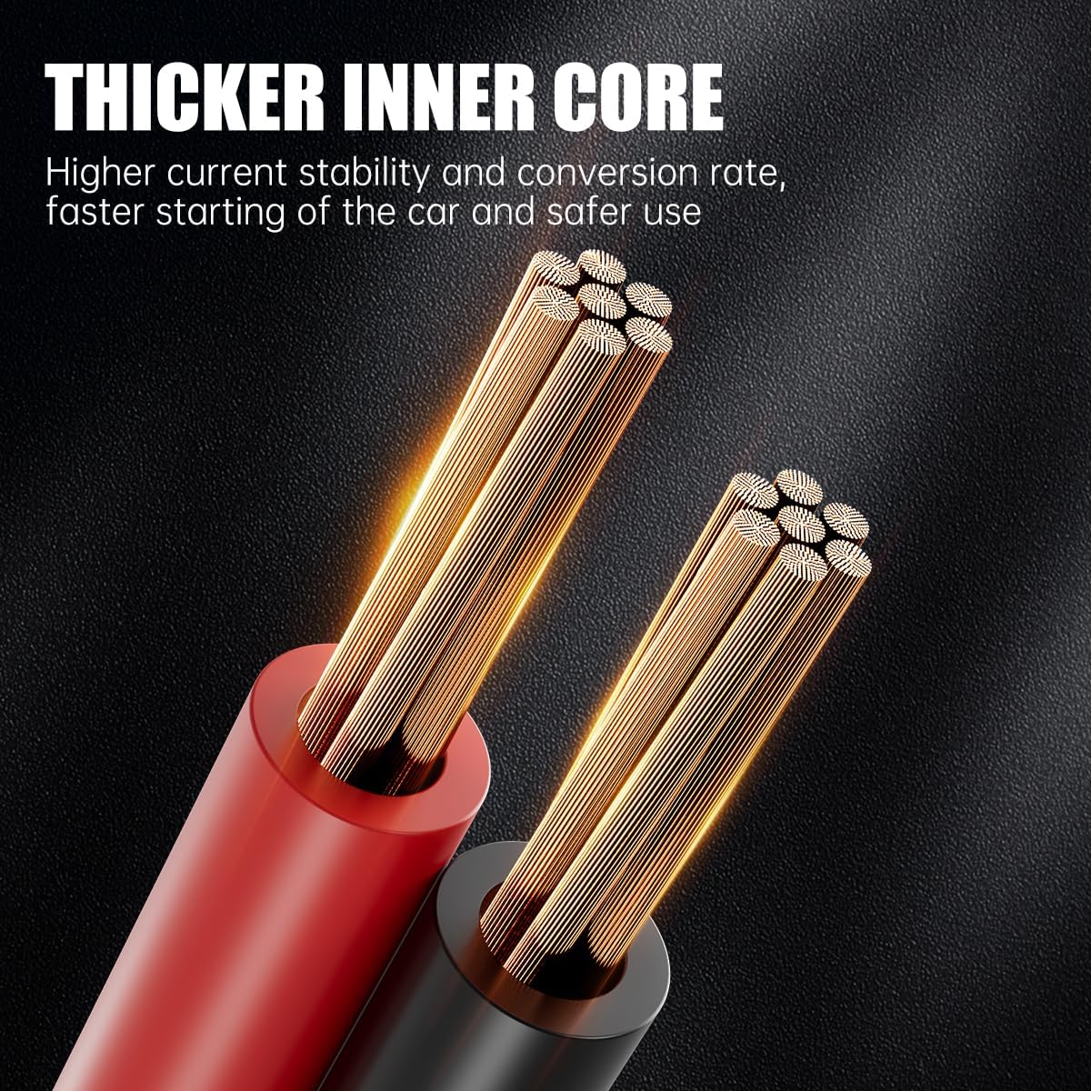 Heavy Duty Jumper Cables 1 Gauge 30FT 900A, Automotive Booster Cables for 12V/24V Car, SUV &Truck Battery with Professional Clamps and Carrying Bag, Suitable for gasoline and diesel engines