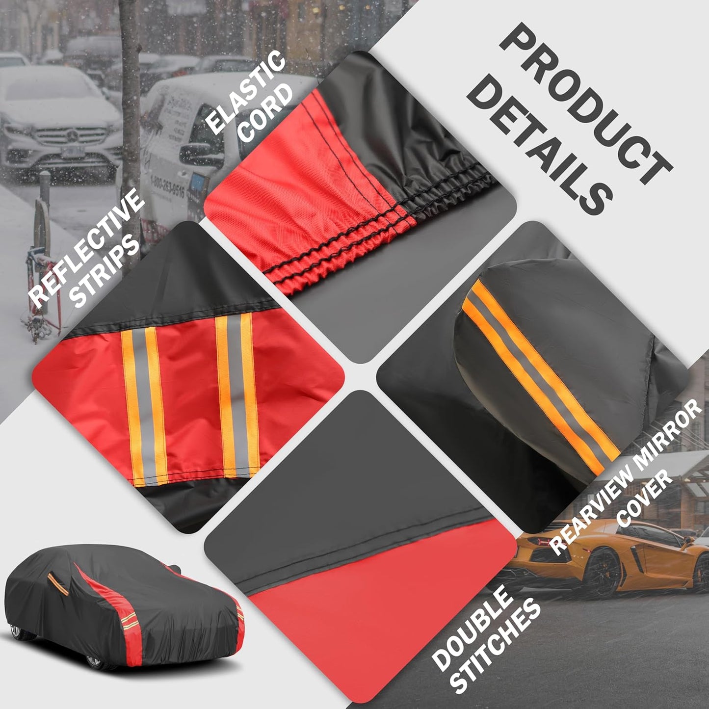 Car Cover Outdoor Automobiles Waterproof All Weater Truck Cover for Nissan Frontier, Ford F100 Ranger, Chevy C10 S10 etc, Regular Cab Short Box. Length: Up to 210 inches.