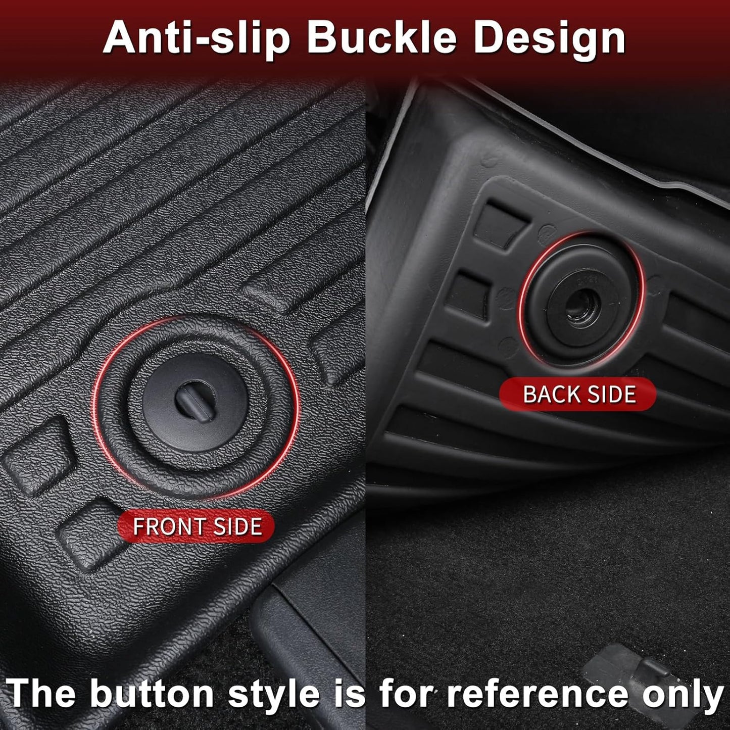 Wayhigh-All Weather Floor Mats and Cargo Liners Set Fit for Mazda CX-50 Hybrid 2025 TPE Car Mats Waterproof Anti-Slip Rubber Trunk Liners CX-50 Accessories