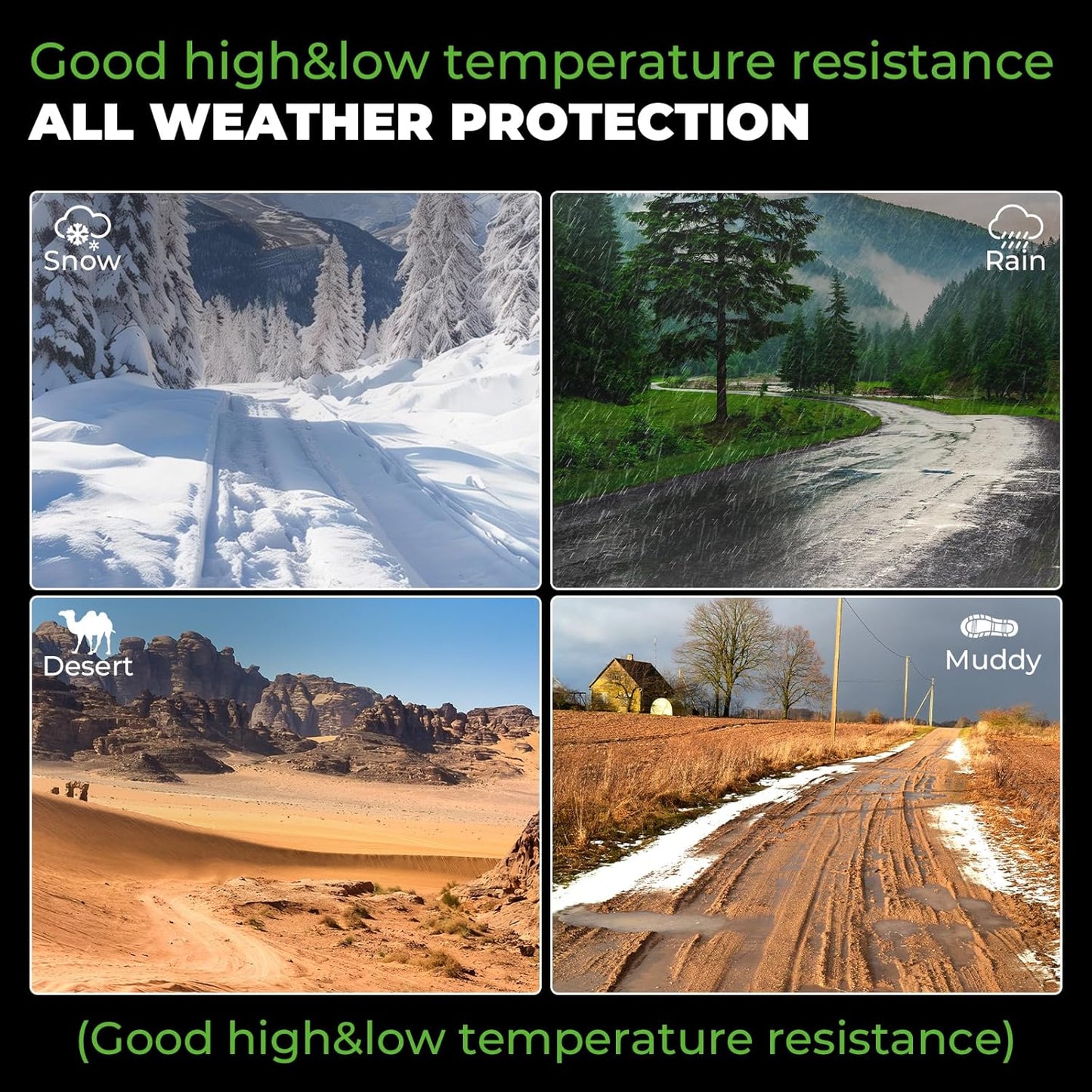 All Weather Floor Mats and Cargo Mat Set Fit for Mazda CX5 2025 2017-2024, TPE Car Mats Waterproof Anti-Slip Rubber Floor Liners for Mazda CX5 Accessories - 4 PCS