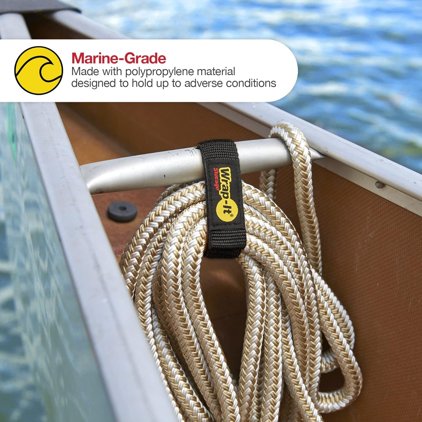 Quick-Straps by Wrap-It Storage – 9” (12-Pack) Black - Hook and Loop Straps for Hose and Cord Storage and Organization