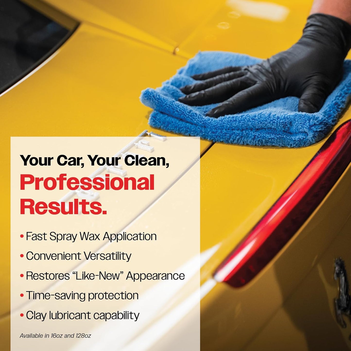 Malco Showroom Shine Spray Car Wax – Best Car Wax Spray for Professional Finish/Easy to Use Instant Detailer Spray/Cleans and Waxes Painted Surfaces, Metal and Glass / 1 Gallon (110401)