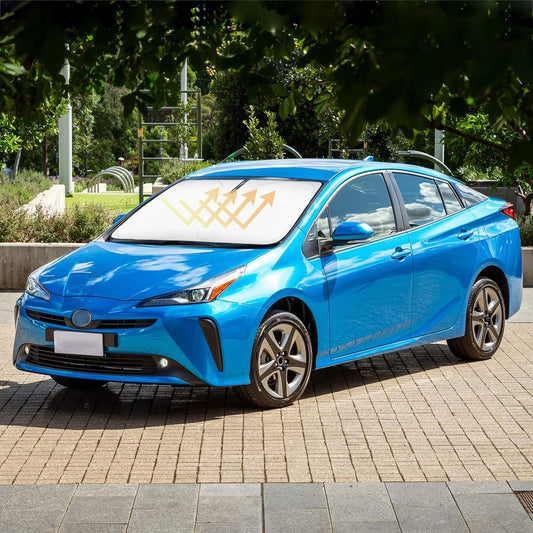 Sun Shade for Prius Hatchback Windshield Sunshades Cover Custom Fit 2010-2020 2021 2022 Toyota Prius Hatchback, Prius Prime Hatchback Accessories Front Window Shields Sun Visor Protector Block UV Ray