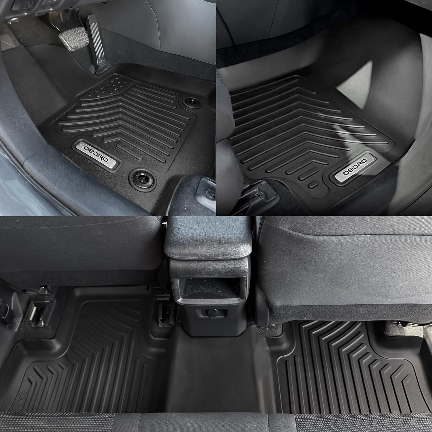 OEDRO Floor Mats Fit for 2018-2024 Toyota Camry, NOT for Hybrid & AWD Models, TPE All Weather Floor Liners Custom Fit for 2024 Toyota Camry L/LE/SE/TRD/XLE/XSE, Black