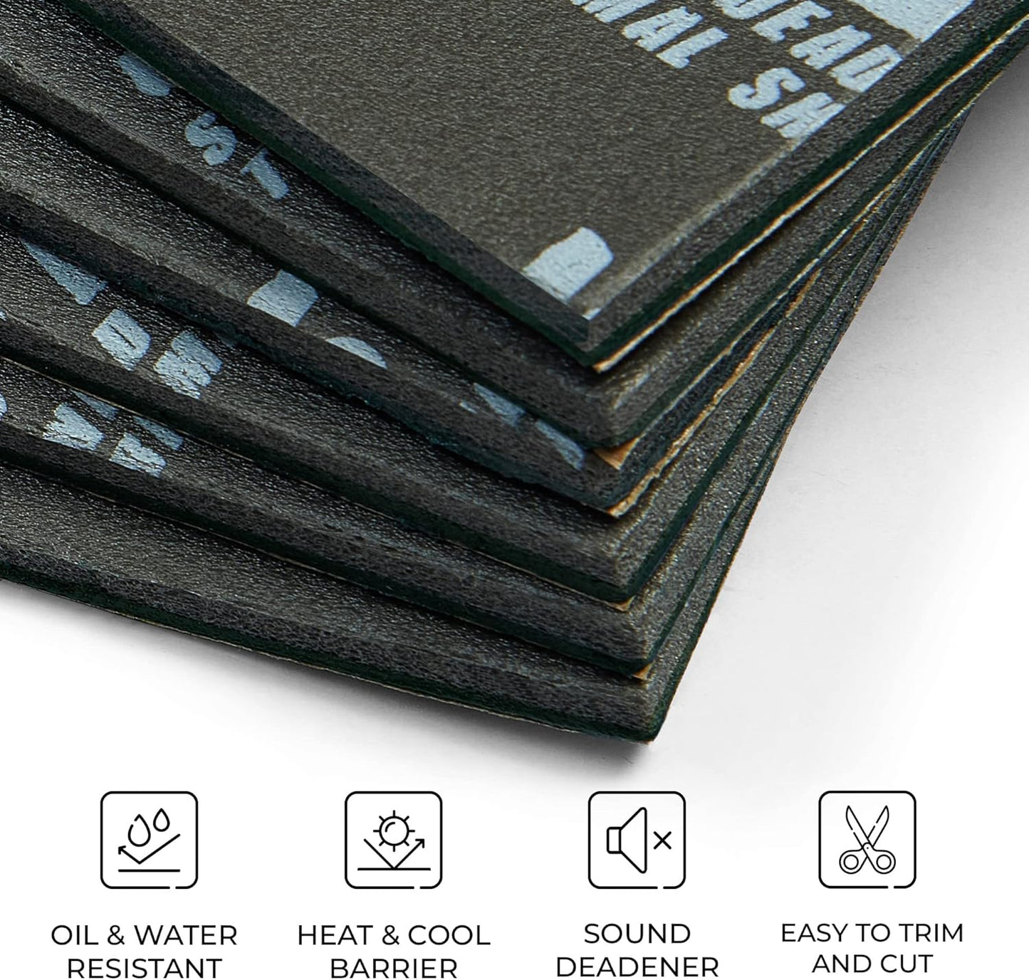 Siless LinerPRO 2in1 200 mil (5mm) 36 sqft Car Sound Deadening & Heat Insulation Closed Cell Foam - PE Foam Sound Deadener
