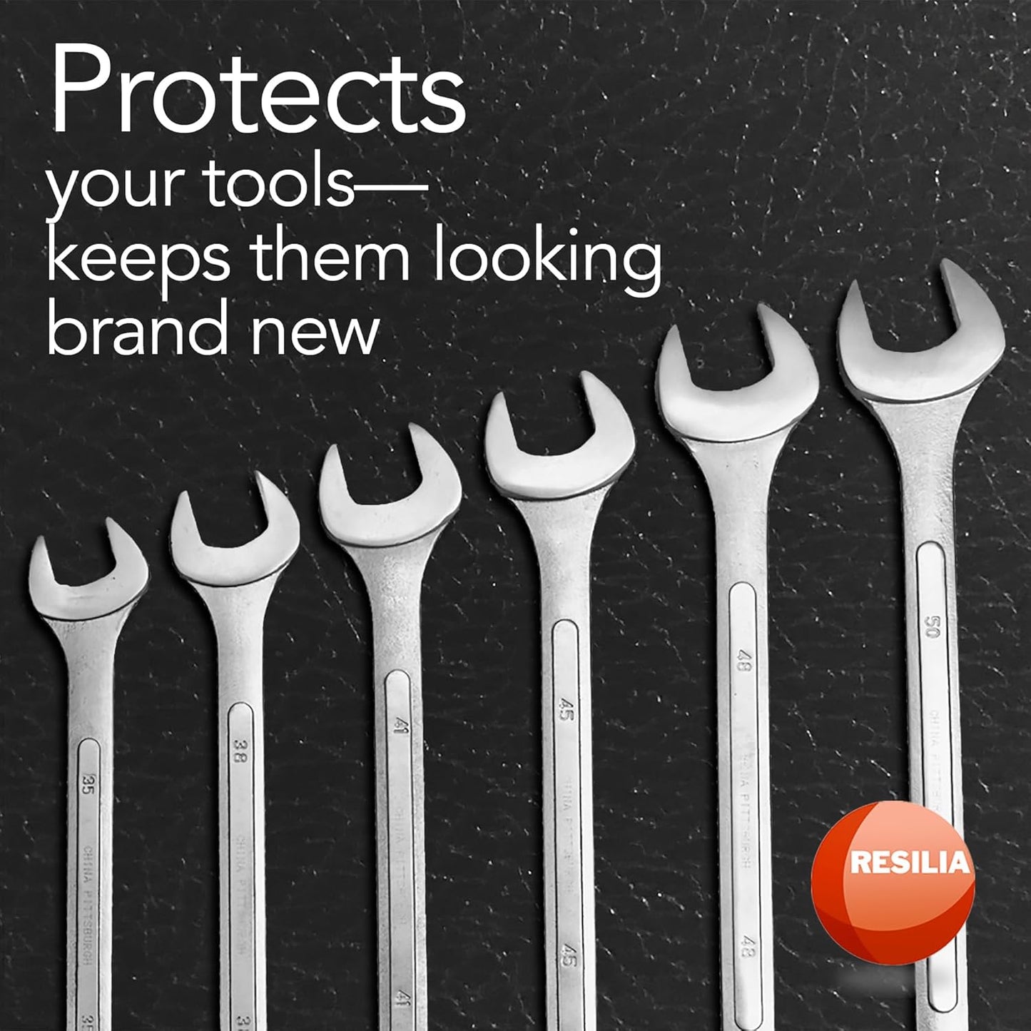 RESILIA Work Bench Mat - 22" X 96", Scratch-Resistant PVC Mats - Protect Your Workbench, Table, or Tool Station from Painting, Woodworking, Crafting, Building, & More, Black, Made in The USA