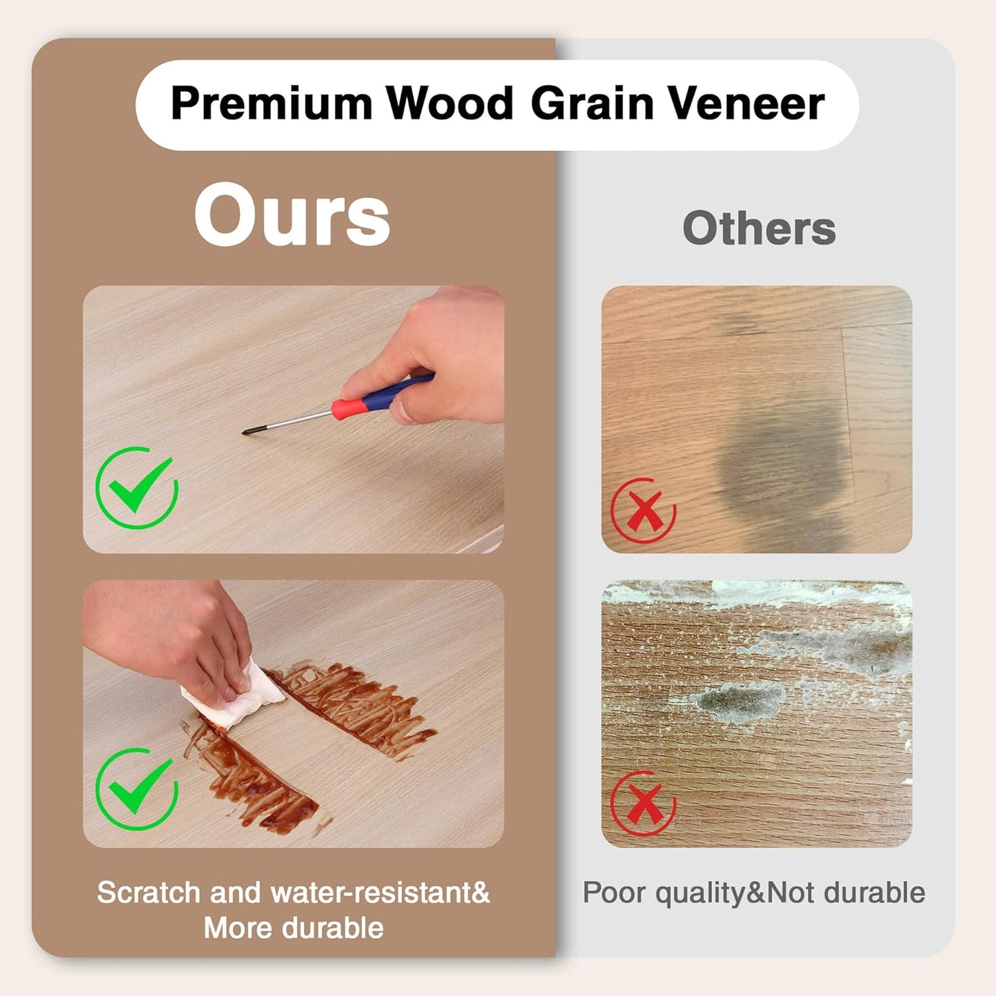 WORKPRO House 5-Tier Shelving Unit, 3000lbs Adjustable Storage Shelves, Boltless Book Shelf, Shelf Organizer for Kitchen, Living Room, Bathroom, Wood Grain Pattern, Waterproof Board, 24-1/10"W, Black