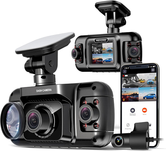 R4-4 Channel Dash Cam W/All Around 1080p Resolution, Wi-Fi, GPS, IR Night Vision, Parking Mode, Collision Detection, Type-C Port