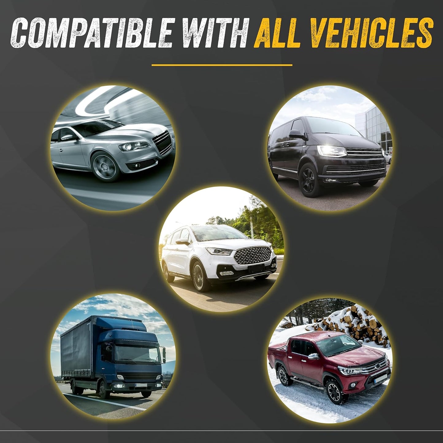 GOODYEAR Heavy Duty Jumper Cables for Car Battery – 4 Gauge 16 ft Booster Cables with Carrying Case for Cars, Trucks, SUVs, Emergency Roadside Kit