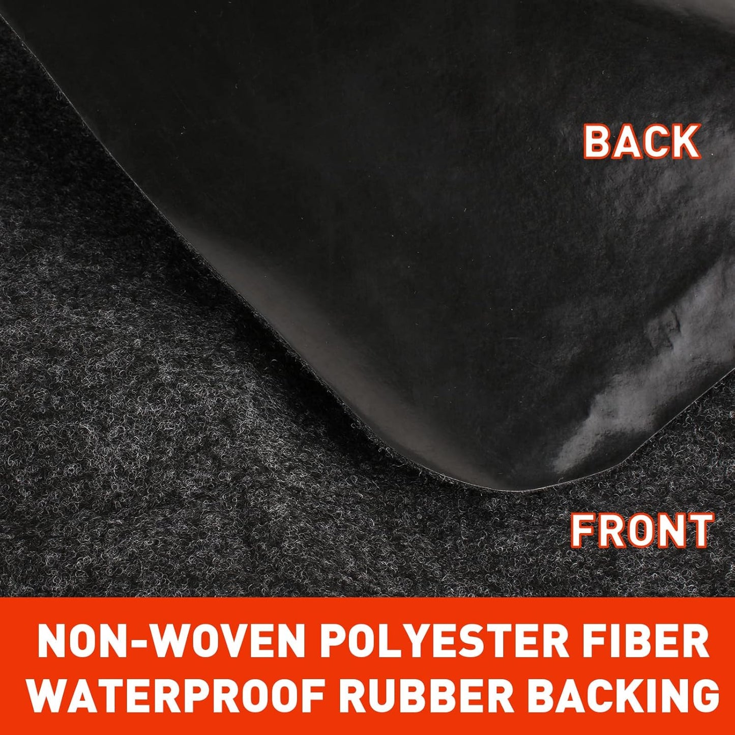 Golf Cart Parking Mat 4.9 ft × 9.1 ft Garage Floor Mat Oil Absorbent Waterproof Rubber Backing Layer Floor Protective Pad from Spills, Drips, Splashes and Stains