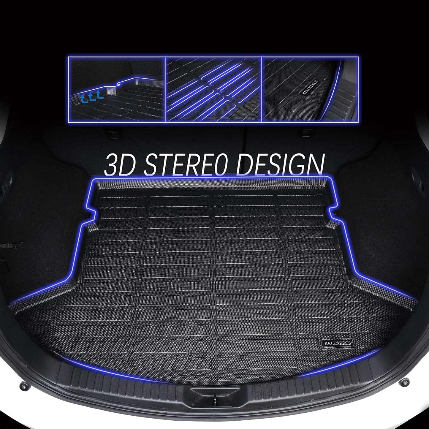 KELCSEECS Floor Mats & Cargo Liner for 2011-2022 2023 Dodge Charger AWD/Chrysler 300 AWD All Weather Car Mats Cargo Mat Trunk Mat Dodge Charger/Chrysler 300 Floor Mats Trunk Liner Accessories