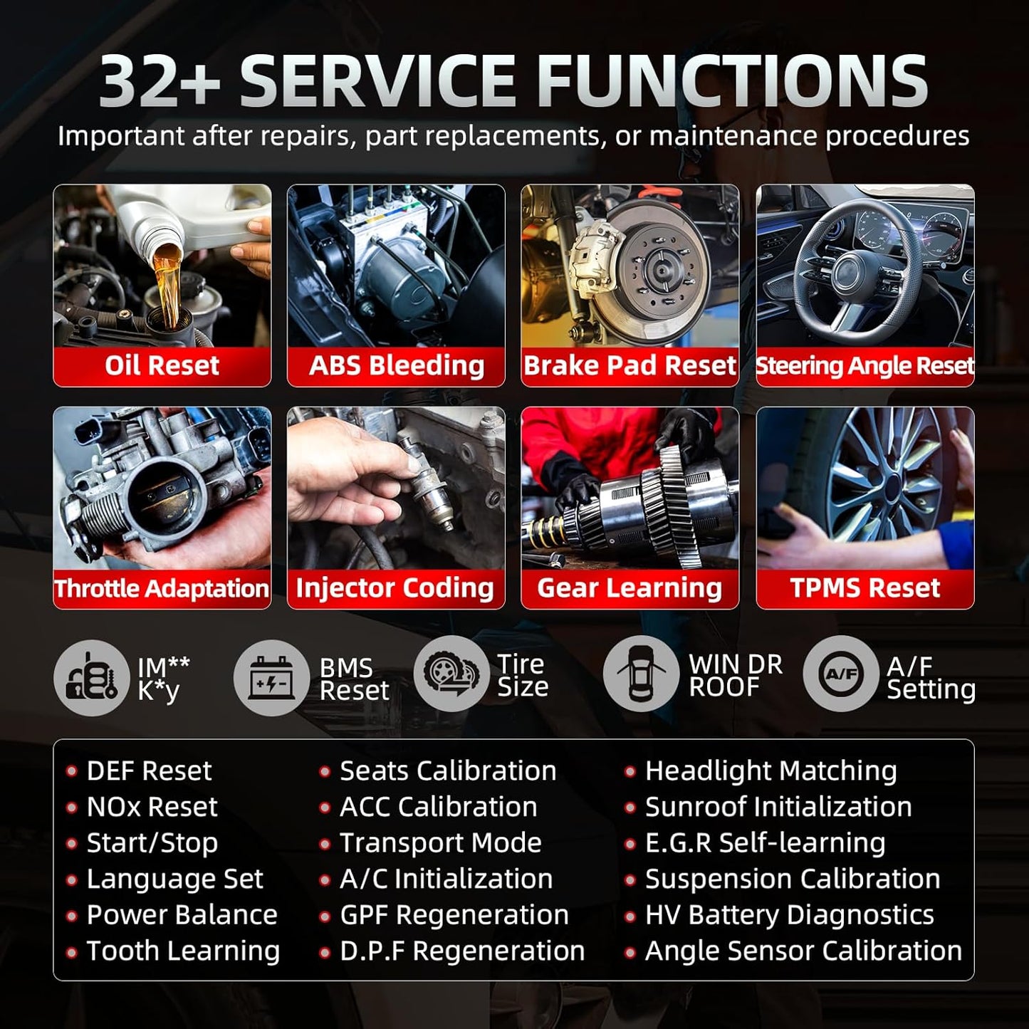 LAUNCH OBD2 Scanner CRP919X Lite, Active Tests & 32+ Reset Services Bidirectional Scan Tool, 2025 New with 2-Year Free Update, OE-Level Full System Scan Tool, ABS Bleeding, BMS/Oil Reset, Auto VIN