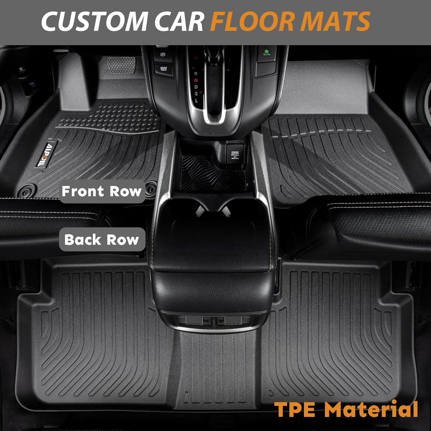 AIPOIL® Floor Mats & Cargo Liner Set for 2022-2024 2025 Lexus NX/NX250/NX350/NX350 F Sport/NX350h/NX450h+/NX450h+ All Weather Protection TPE Anti-Slip Car Full Set Custom Car Mats Accessories - Black